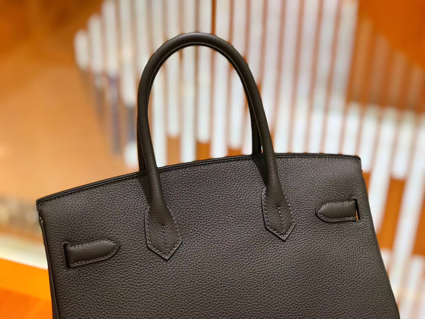 Hermès（爱马仕）Birkin 30cm 摩卡 Togo小牛皮 金扣 原版蜜蜡线 顶级手缝
