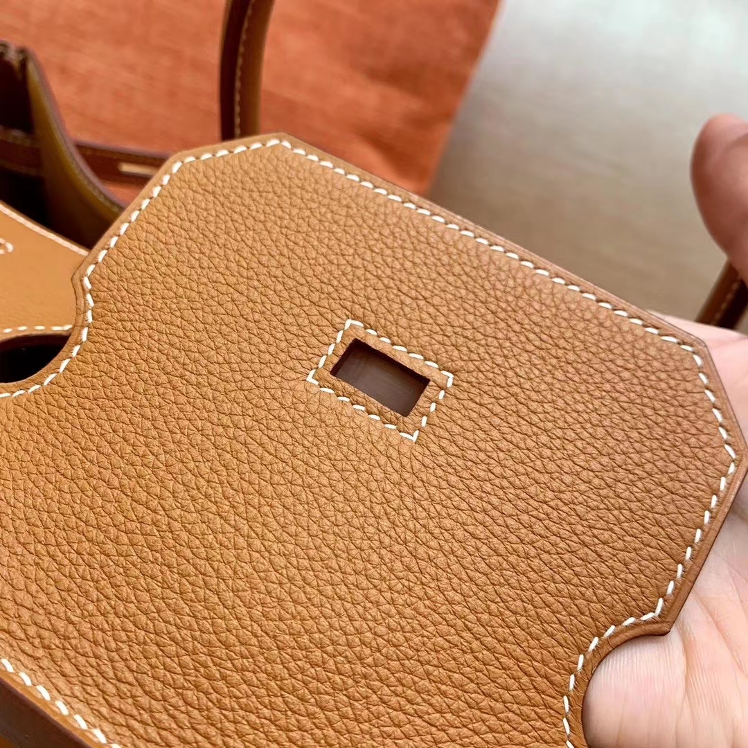 Hermès（爱马仕）鳄鱼皮工序版本 金棕 高订