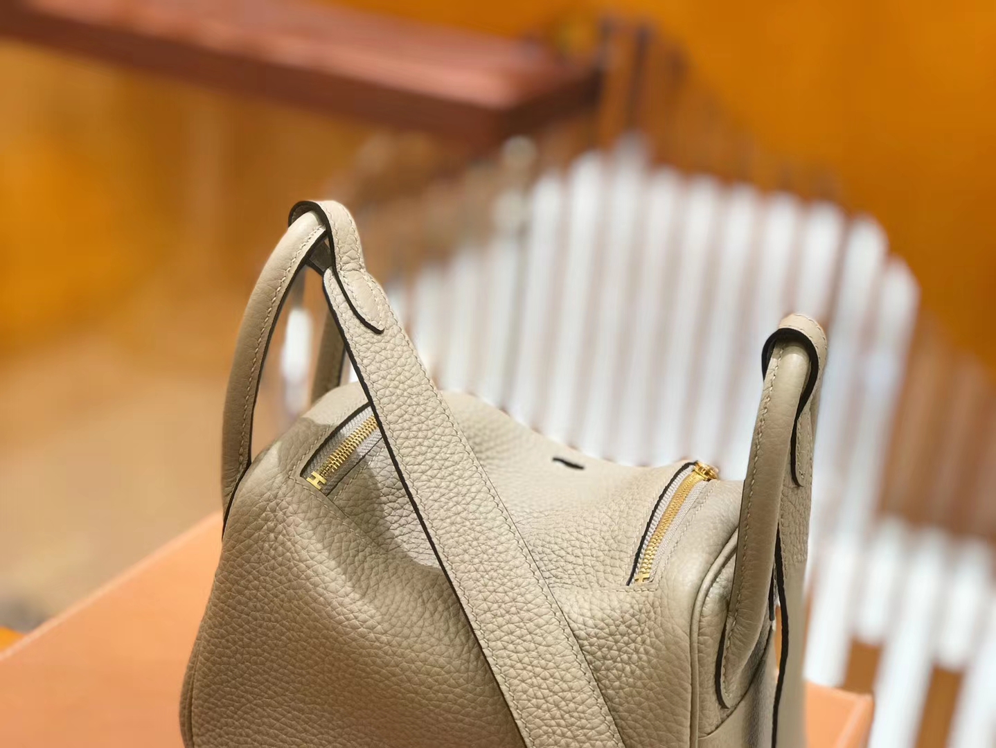 Hermès（爱马仕）Mini Lindy 18cm 斑鸠灰 Togo牛皮 金扣 原版蜜蜡线 顶级手缝