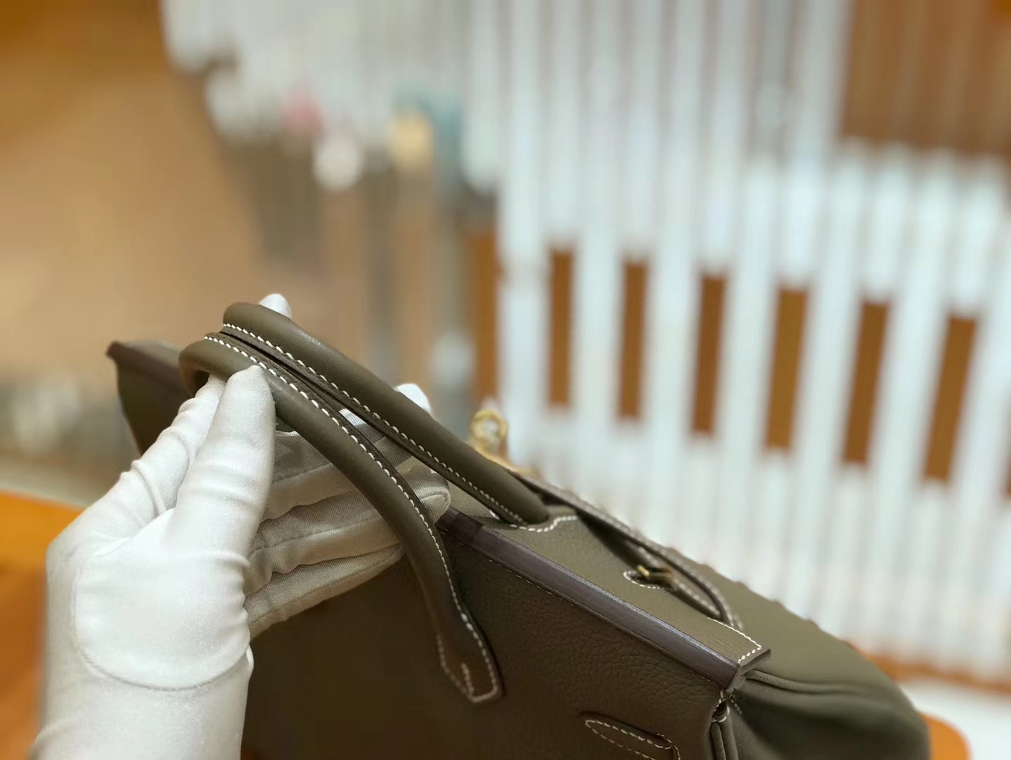 Hermès（爱马仕）Birkin 25cm 大象灰 Togo 牛皮 金扣 原版蜜蜡线 顶级手缝