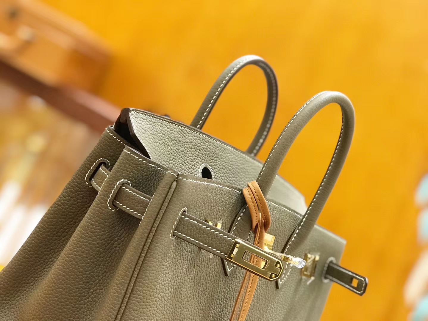 Hermès（爱马仕）Birkin 25cm 大象灰 Togo 牛皮 金扣 原版蜜蜡线 顶级手缝