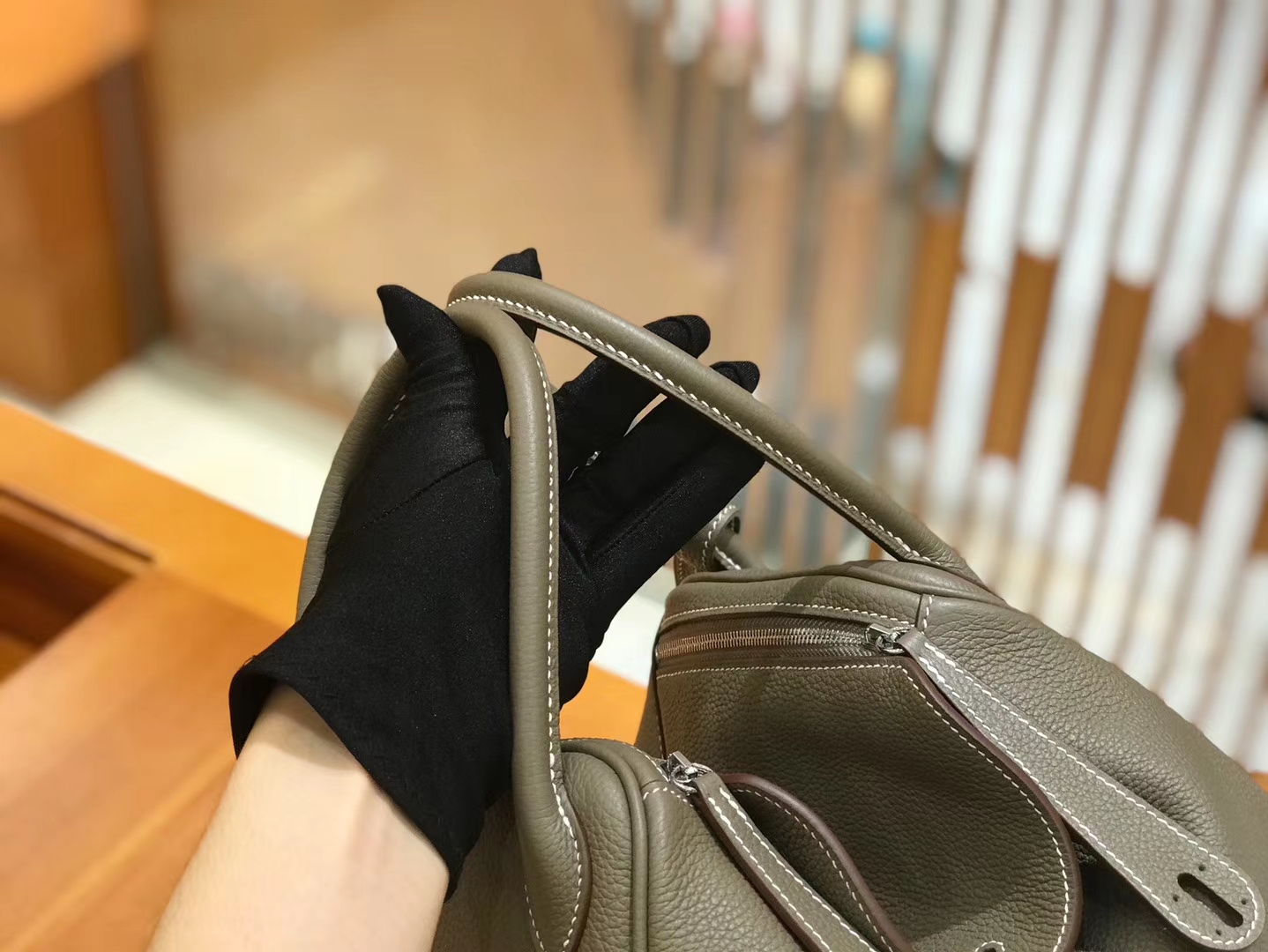 Hermès（爱马仕）Lindy 26cm 大象灰 Togo 牛皮 银扣 原版蜜蜡线 顶级手缝