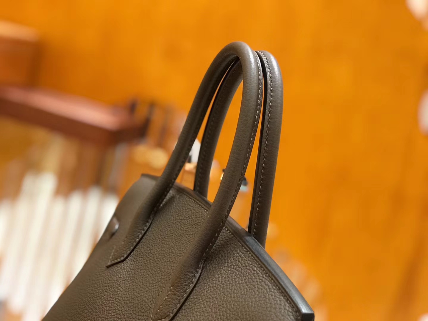 Hermès（爱马仕）Birkin 30cm 摩卡 Togo小牛皮 金扣 原版蜜蜡线 顶级手缝
