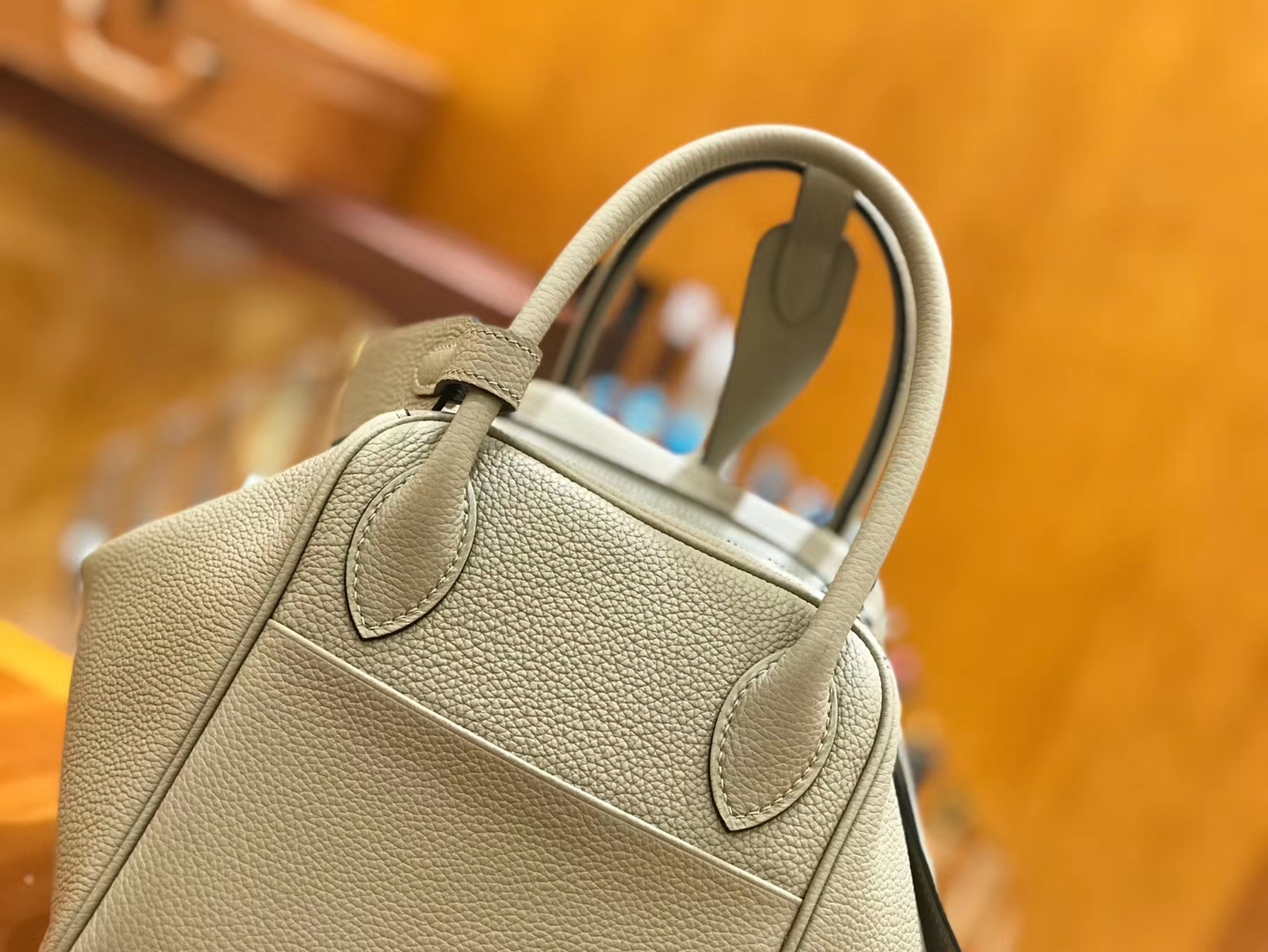 Hermès（爱马仕）Lindy 30cm 斑鸠灰 Togo 牛皮 银扣 原版蜜蜡线 顶级手缝