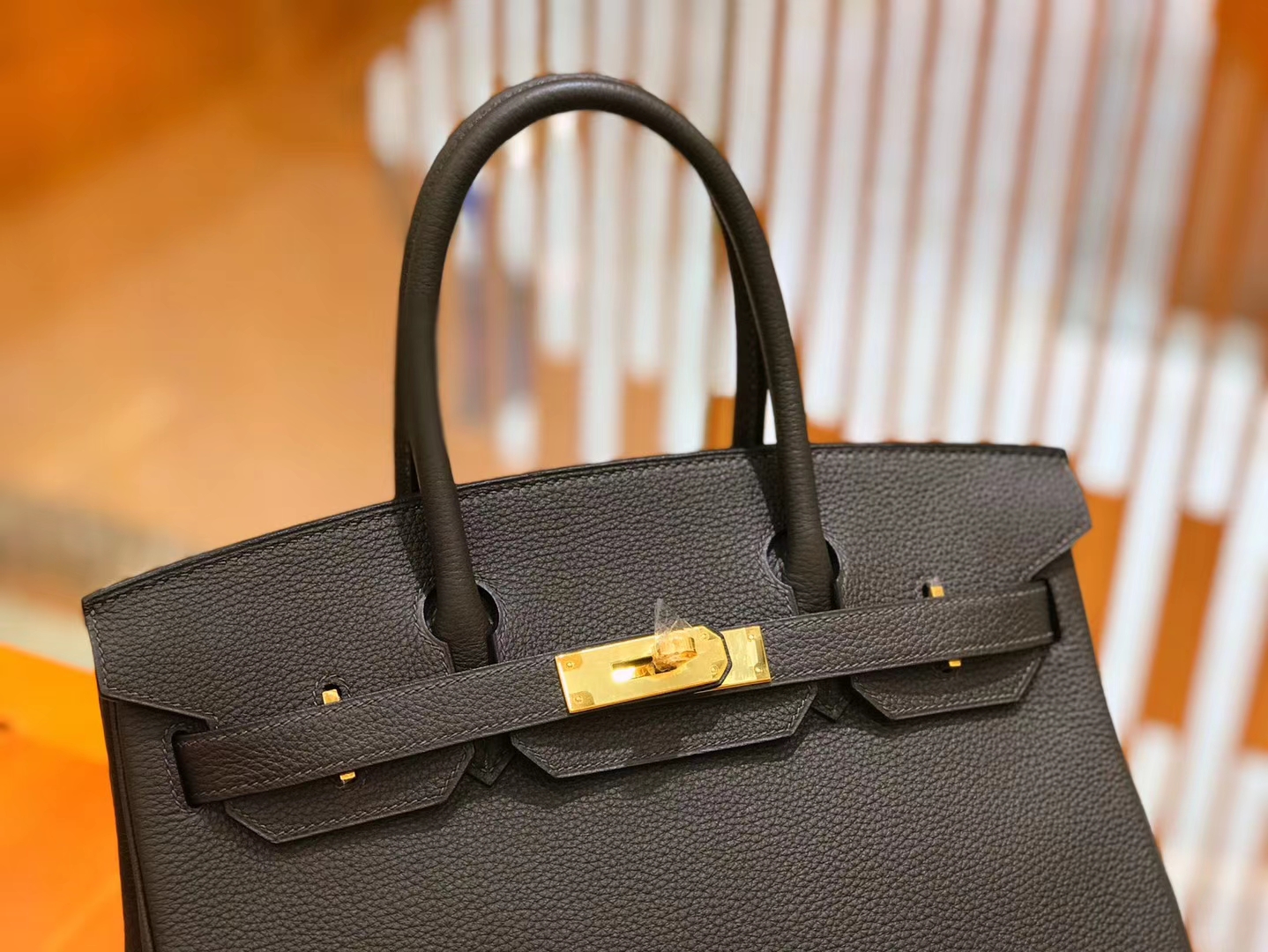 Hermès（爱马仕）Birkin 30cm 摩卡 Togo小牛皮 金扣 原版蜜蜡线 顶级手缝