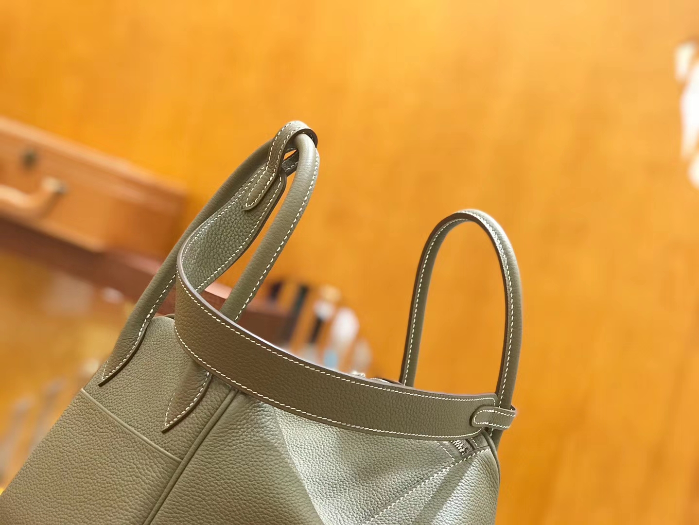 Hermès（爱马仕）Lindy 26cm 大象灰 Togo 牛皮 银扣 原版蜜蜡线 顶级手缝