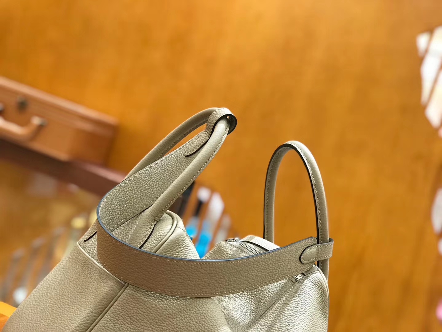 Hermès（爱马仕）Lindy 30cm 斑鸠灰 Togo 牛皮 银扣 原版蜜蜡线 顶级手缝