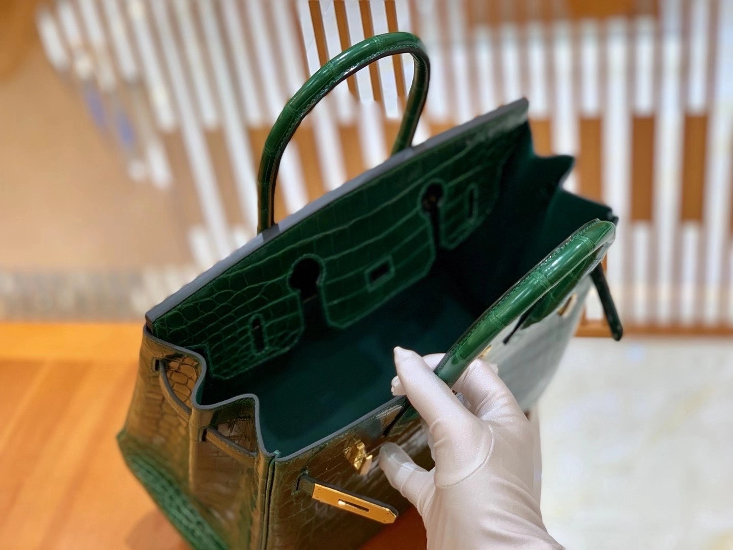 Hermès（爱马仕）Birkin 25cm & 30cm 一级尼罗鳄鱼皮 67祖母绿 高定工序版本 全手工缝制