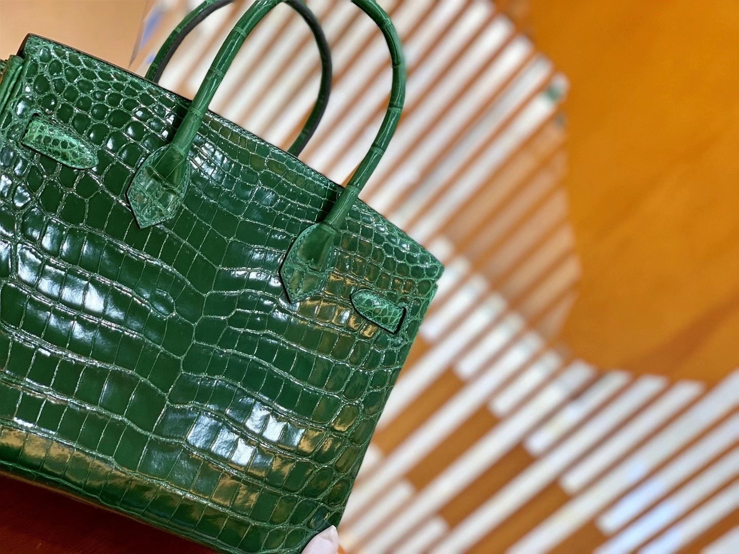 Hermès（爱马仕）Birkin 25cm & 30cm 一级尼罗鳄鱼皮 67祖母绿 高定工序版本 全手工缝制