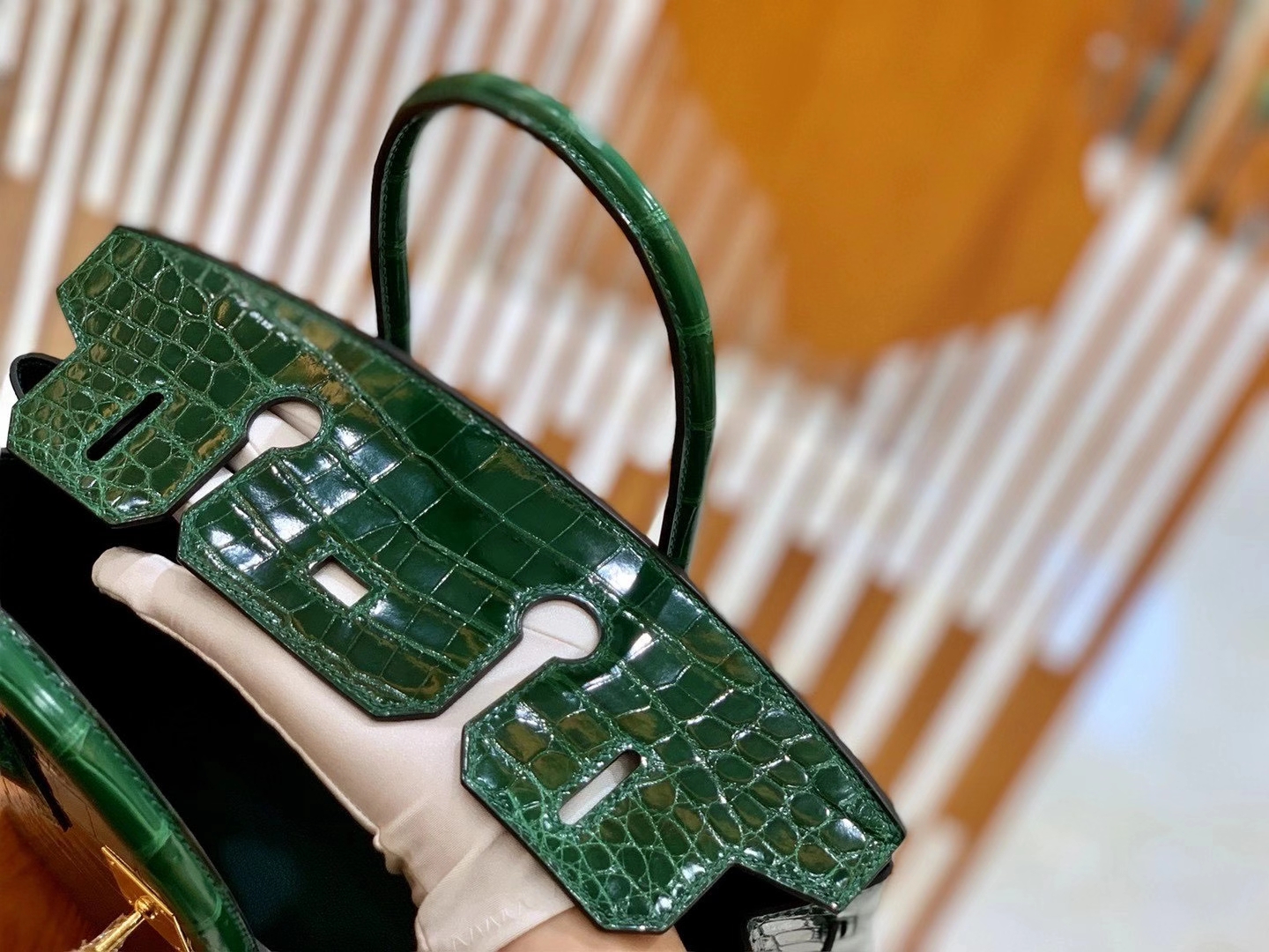 Hermès（爱马仕）Birkin 25cm & 30cm 一级尼罗鳄鱼皮 67祖母绿 高定工序版本 全手工缝制