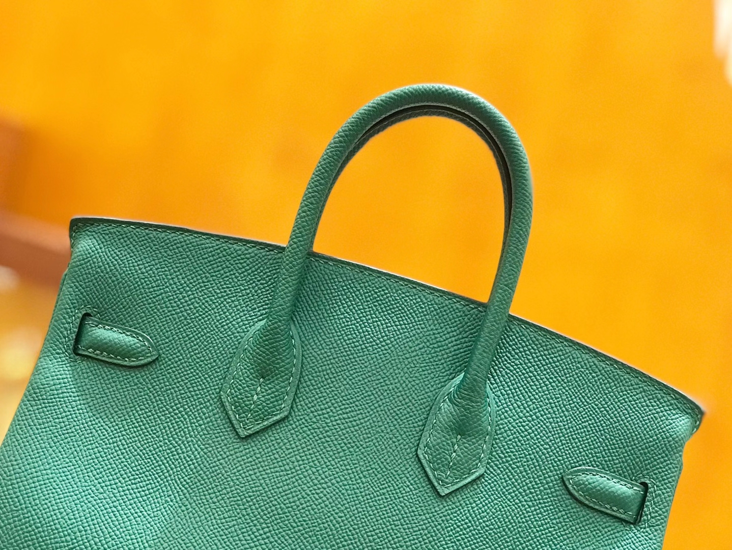 Hermès（爱马仕）Birkin 25cm 孔雀绿 Epsom掌纹小牛皮 金扣 原版蜜蜡线 顶级手缝