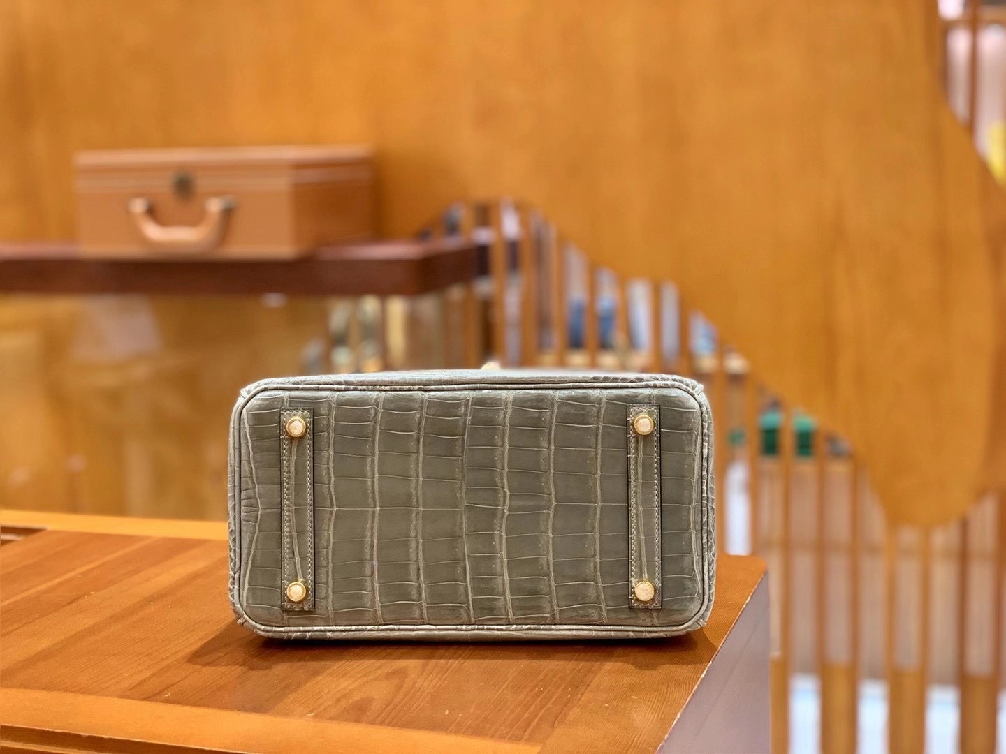 Hermès（爱马仕）Birkin 25cm 一级尼罗鳄鱼皮 81斑鸠灰 高定工序版本 全手工缝制
