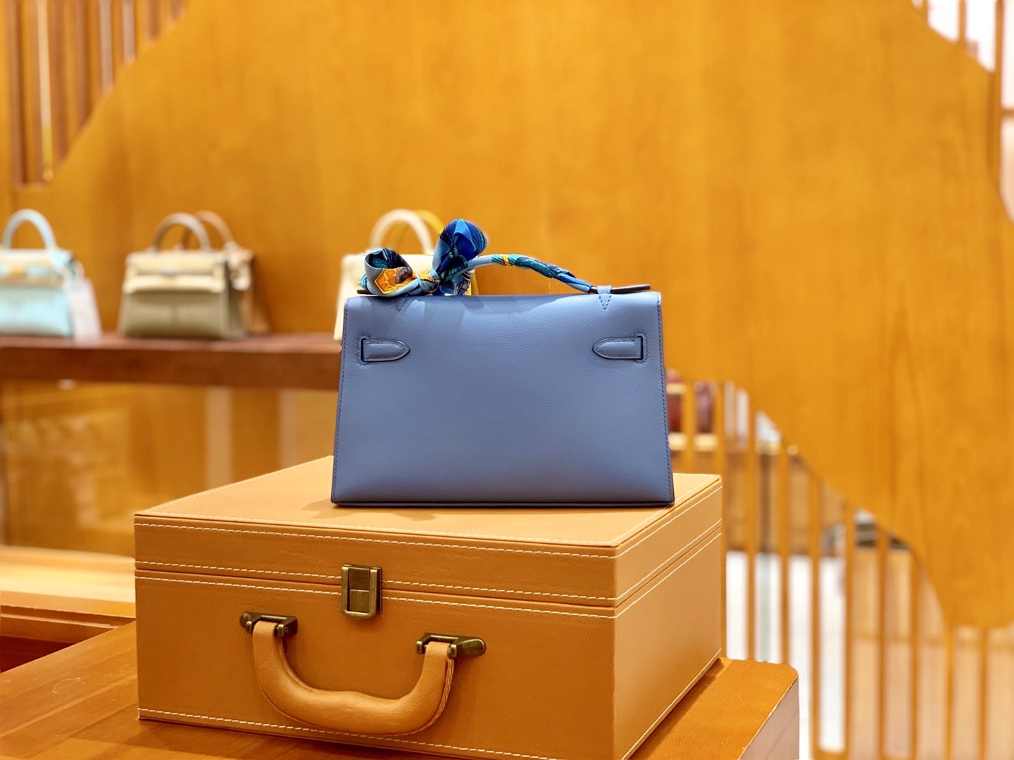 Hermès（爱马仕）Mini Kelly 一代 明兰 swift皮 银扣 原版蜜蜡线 顶级手工缝制