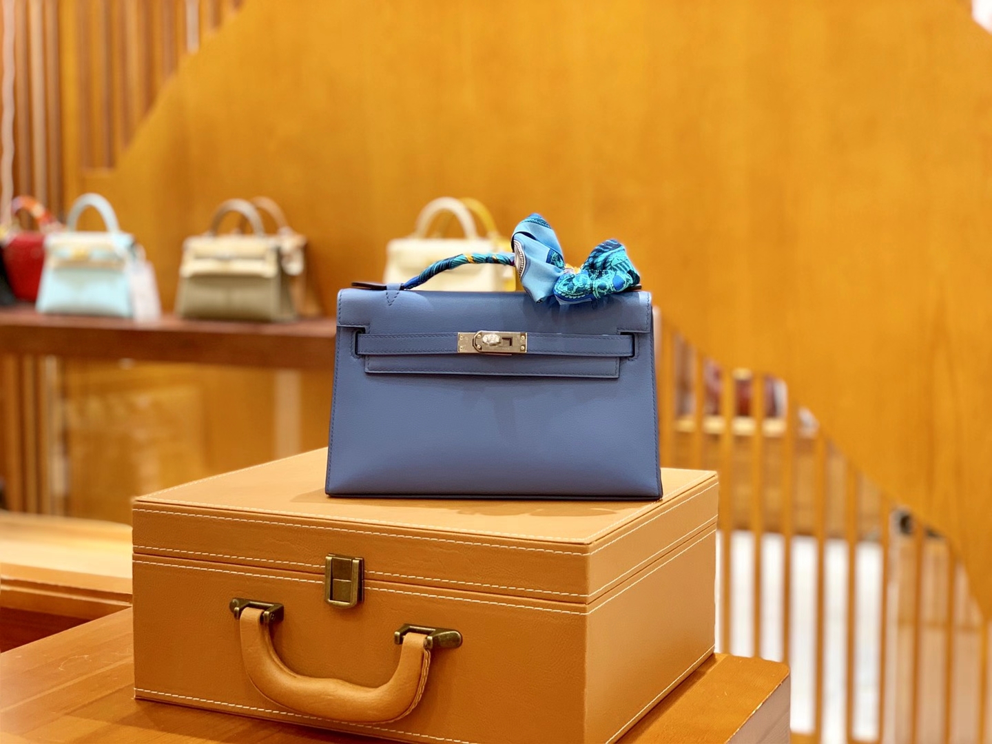 Hermès（爱马仕）Mini Kelly 一代 明兰 swift皮 银扣 原版蜜蜡线 顶级手工缝制