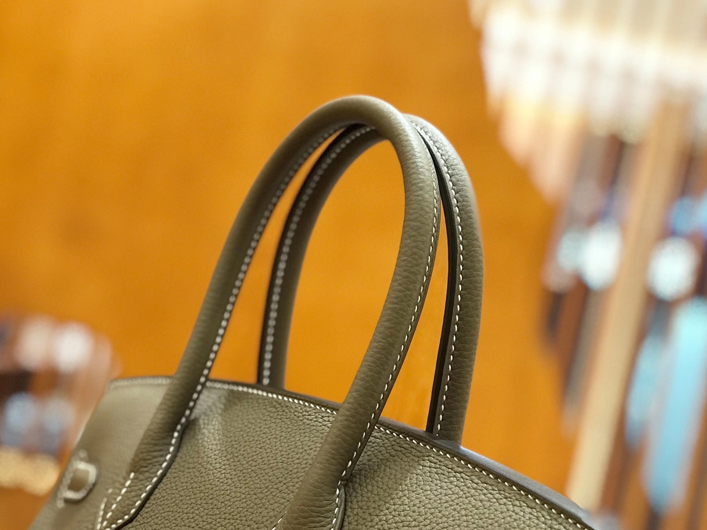 Hermès（爱马仕）Birkin 30cm 大象灰 银扣 进口Togo皮 原版蜜蜡线 顶级手缝版本