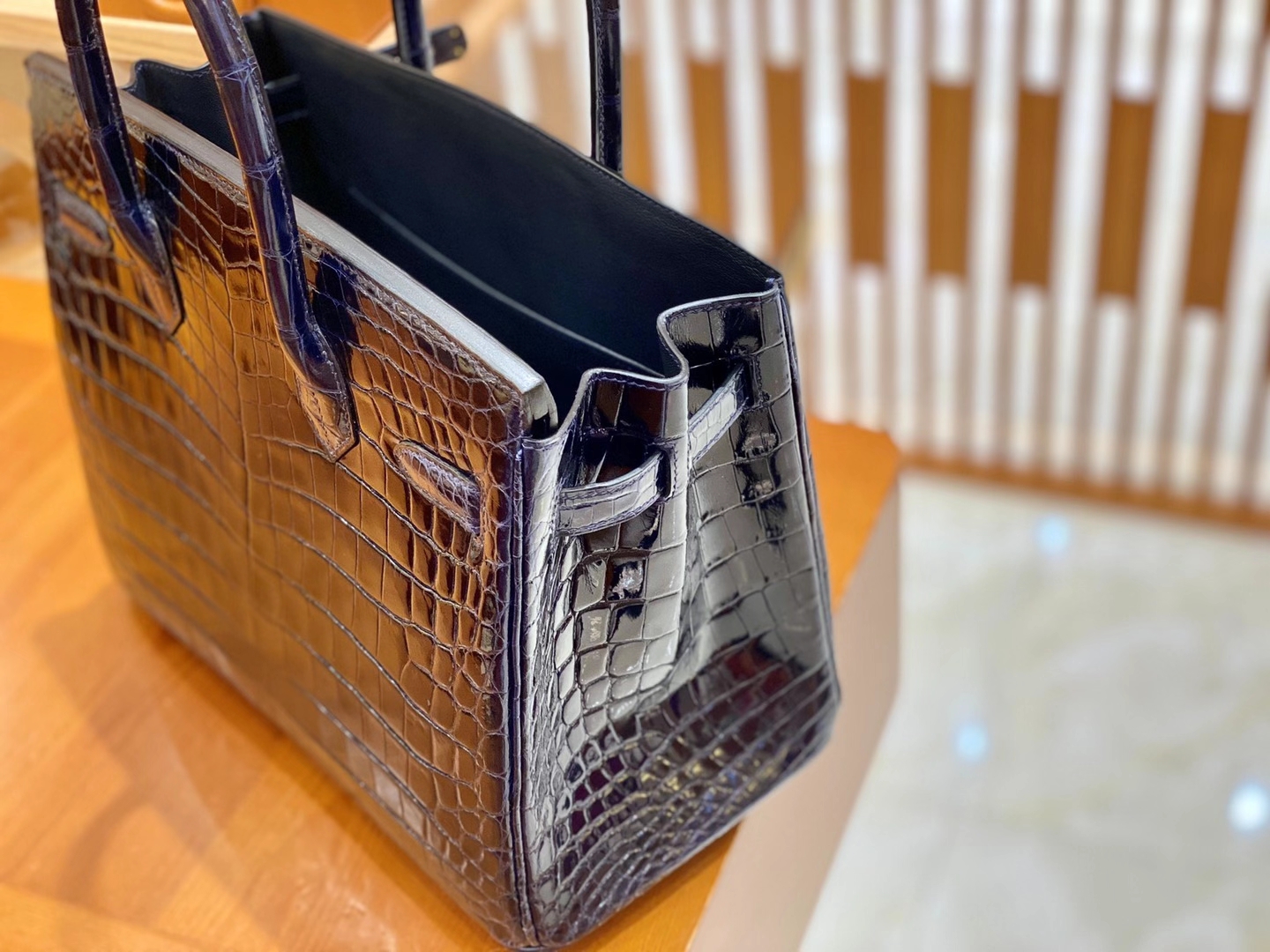 Hermès（爱马仕）Birkin 30cm 宝石蓝 金扣 一级尼罗鳄鱼皮 原版蜜蜡线 顶级手缝版本