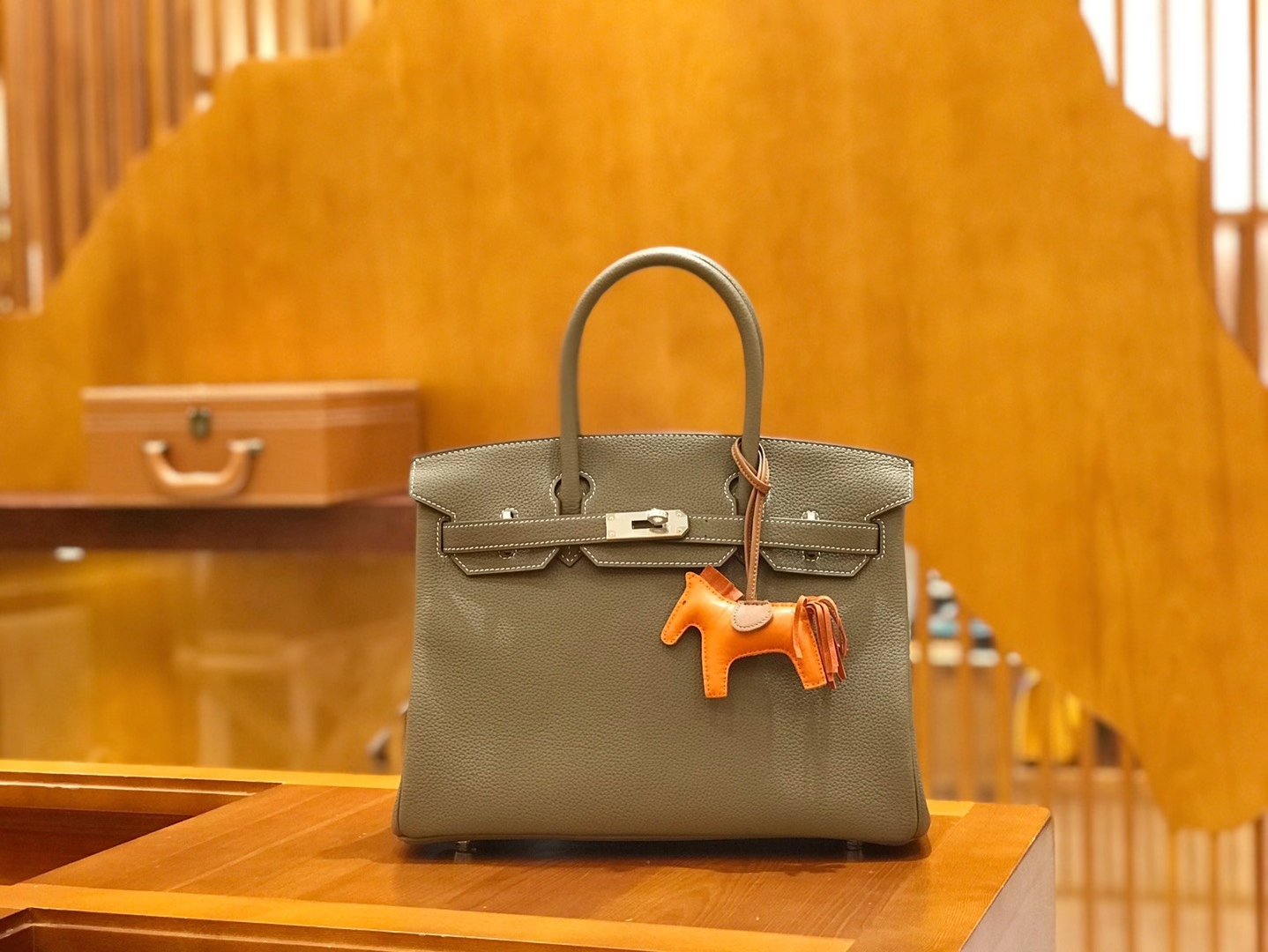 Hermès（爱马仕）Birkin 30cm 大象灰 银扣 进口Togo皮 原版蜜蜡线 顶级手缝版本