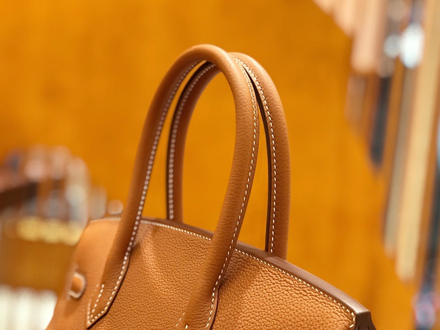 Hermès（爱马仕）Birkin 30cm 金钟 银扣 进口Togo皮 原版蜜蜡线 顶级手缝版本