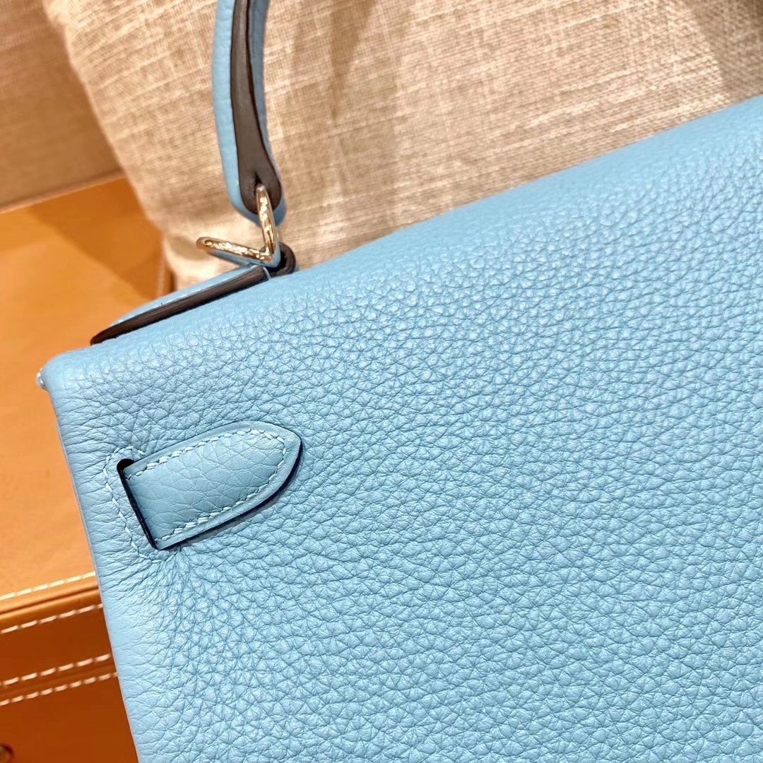 Hermès（爱马仕）Kelly 28cm 北方蓝 银扣 进口Togo皮 原版蜜蜡线 顶级手缝版本 现货