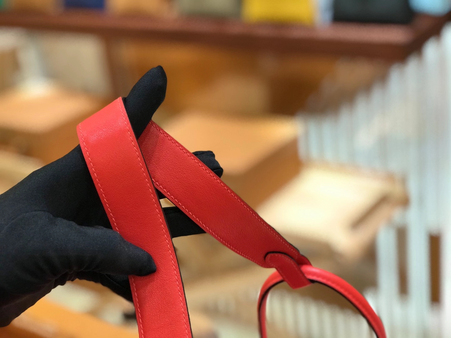 Hermès（爱马仕）Lindy 26cm 心红色 swift皮 原版蜜蜡线 顶级手工缝制