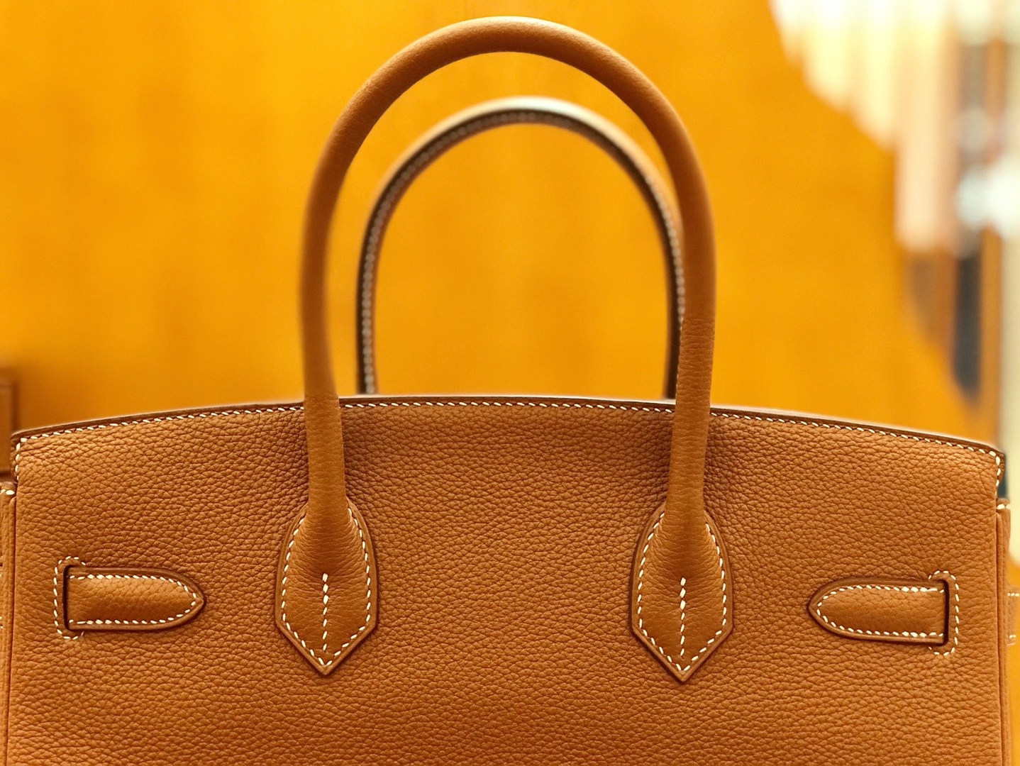 Hermès（爱马仕）Birkin 30cm 金钟 银扣 进口Togo皮 原版蜜蜡线 顶级手缝版本