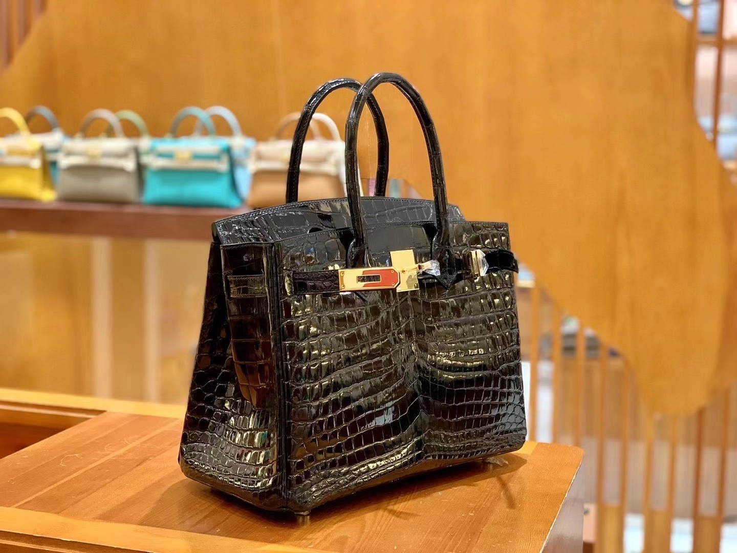 Hermès（爱马仕）Birkin 30cm 经典黑 一级尼罗鳄鱼皮 金扣 原版蜜蜡线 顶级手缝