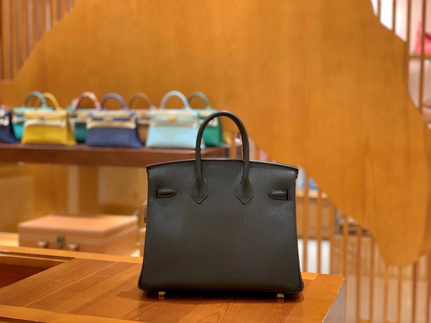 Hermès（爱马仕）Birkin 25cm 经典黑 金扣 Epsom 掌纹小牛皮 原版蜜蜡线 顶级手缝