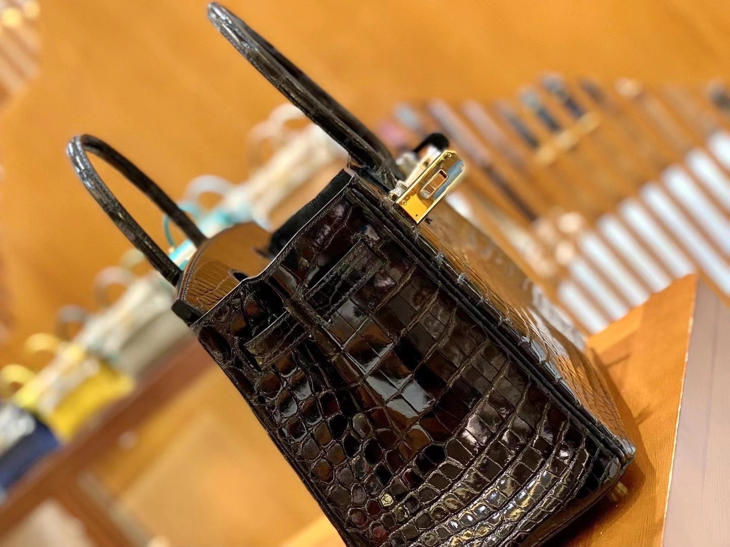 Hermès（爱马仕）Birkin 30cm 经典黑 一级尼罗鳄鱼皮 金扣 原版蜜蜡线 顶级手缝