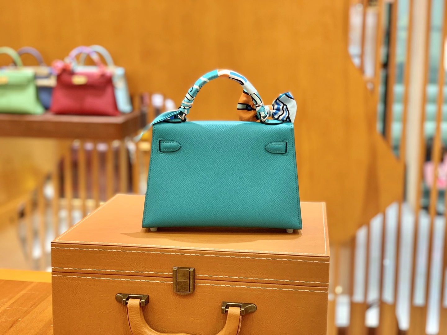 Hermès（爱马仕）MiniKelly 迷你凯莉 Epsom 掌纹皮 维罗纳绿 银扣 二代 19cm 原版蜜蜡线 顶级手缝