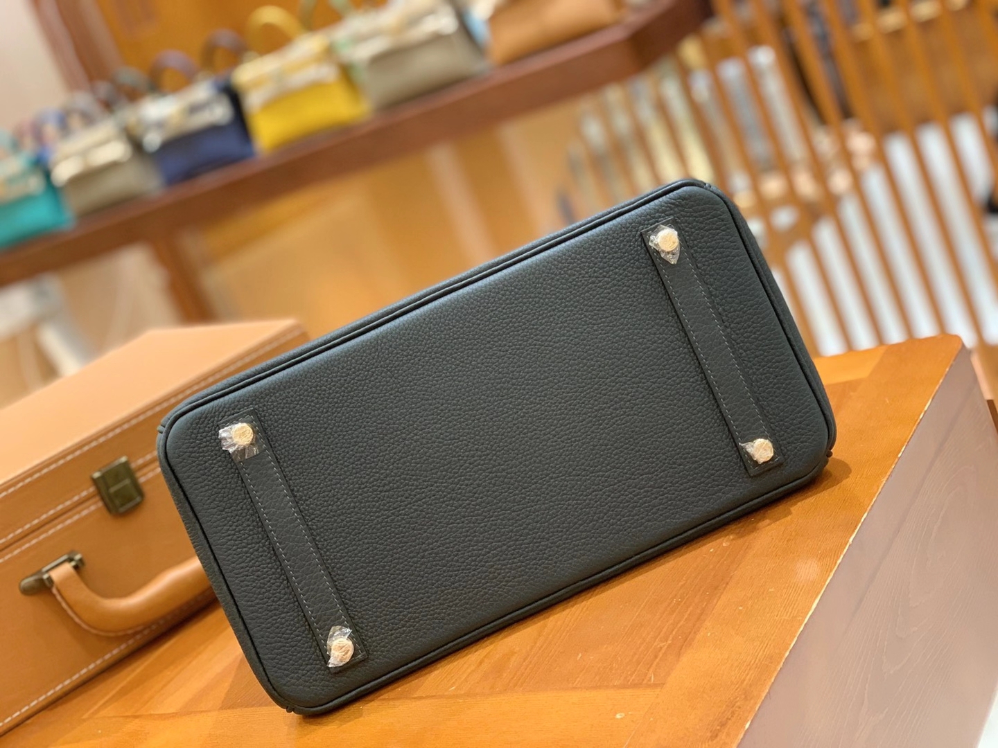Hermès（爱马仕）Birkin Touch 松柏绿 尼罗鳄 拼Togo皮 金扣 30cm 原版蜜蜡线 顶级手缝