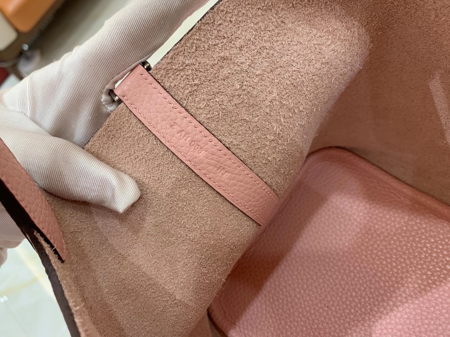 Hermès（爱马仕）Picotin 菜篮子 3Q粉 原版蜜蜡线 顶级手缝 银扣 18cm