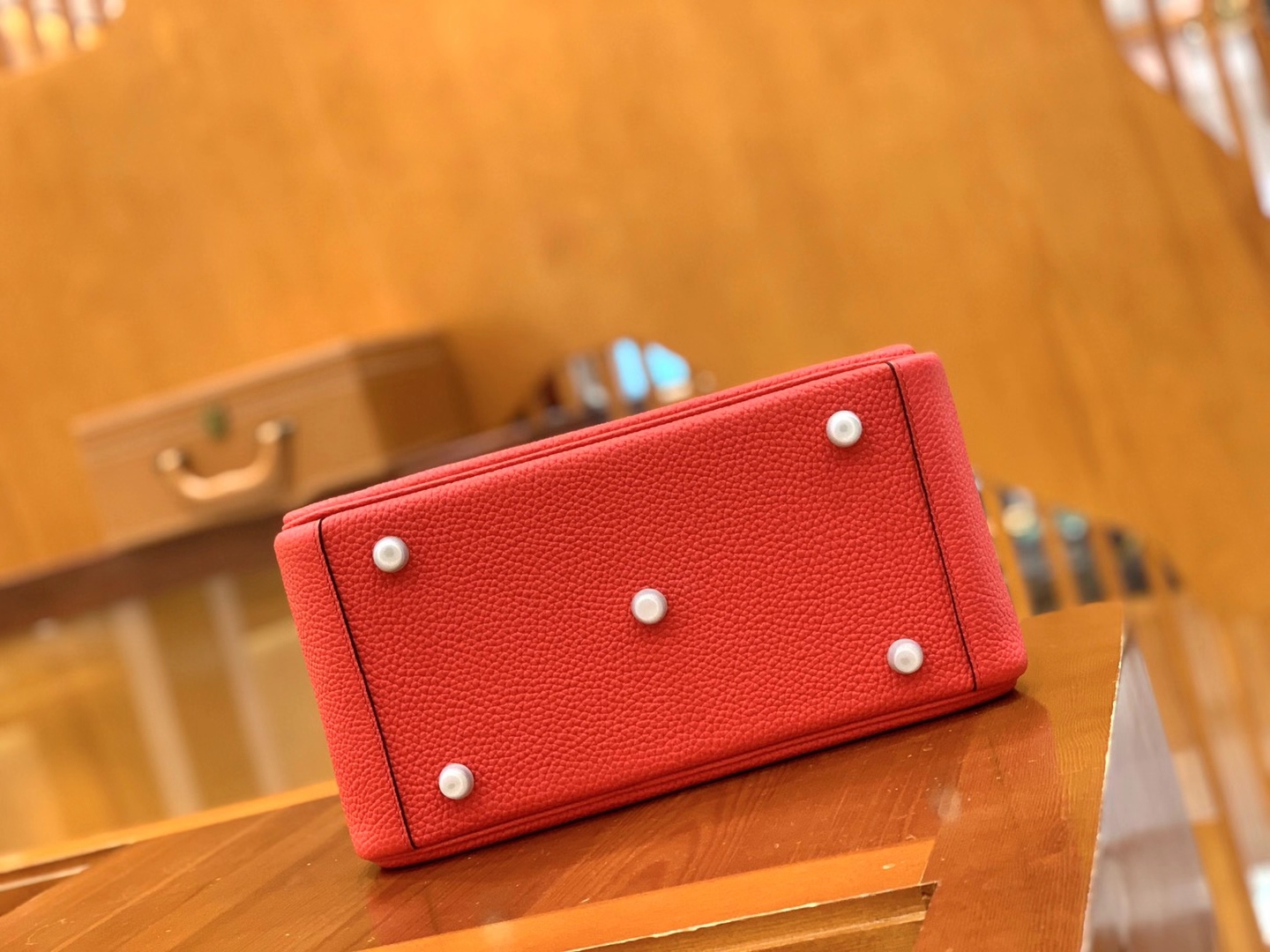 Hermès（爱马仕）Lindy 琳迪包 芍药红 TC大牛皮 银扣 26cm 原版蜜蜡线 顶级手缝