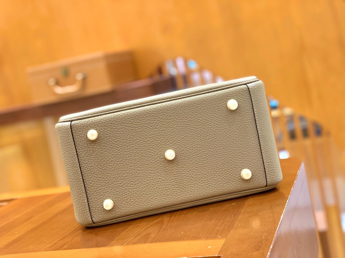 Hermès（爱马仕）Lindy 琳迪包 斑鸠灰 TC大牛皮 金扣 26cm 原版蜜蜡线 顶级手缝