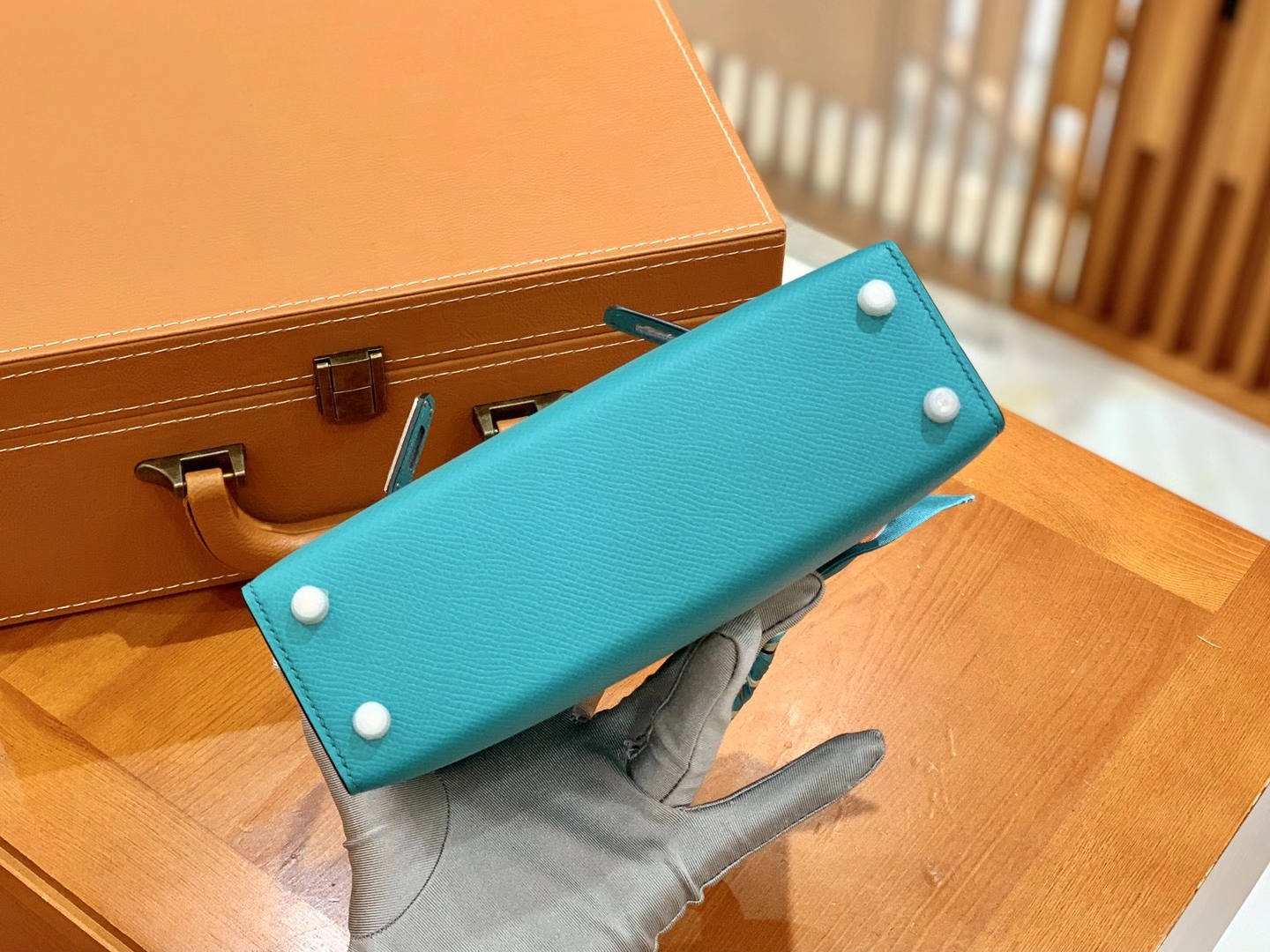 Hermès（爱马仕）MiniKelly 迷你凯莉 Epsom 掌纹皮 维罗纳绿 银扣 二代 19cm 原版蜜蜡线 顶级手缝