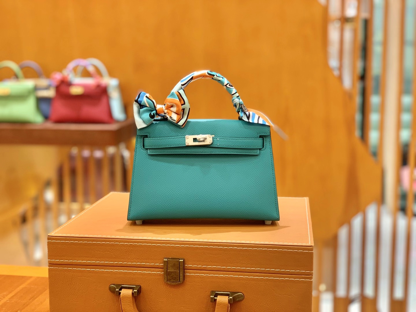 Hermès（爱马仕）MiniKelly 迷你凯莉 Epsom 掌纹皮 维罗纳绿 银扣 二代 19cm 原版蜜蜡线 顶级手缝