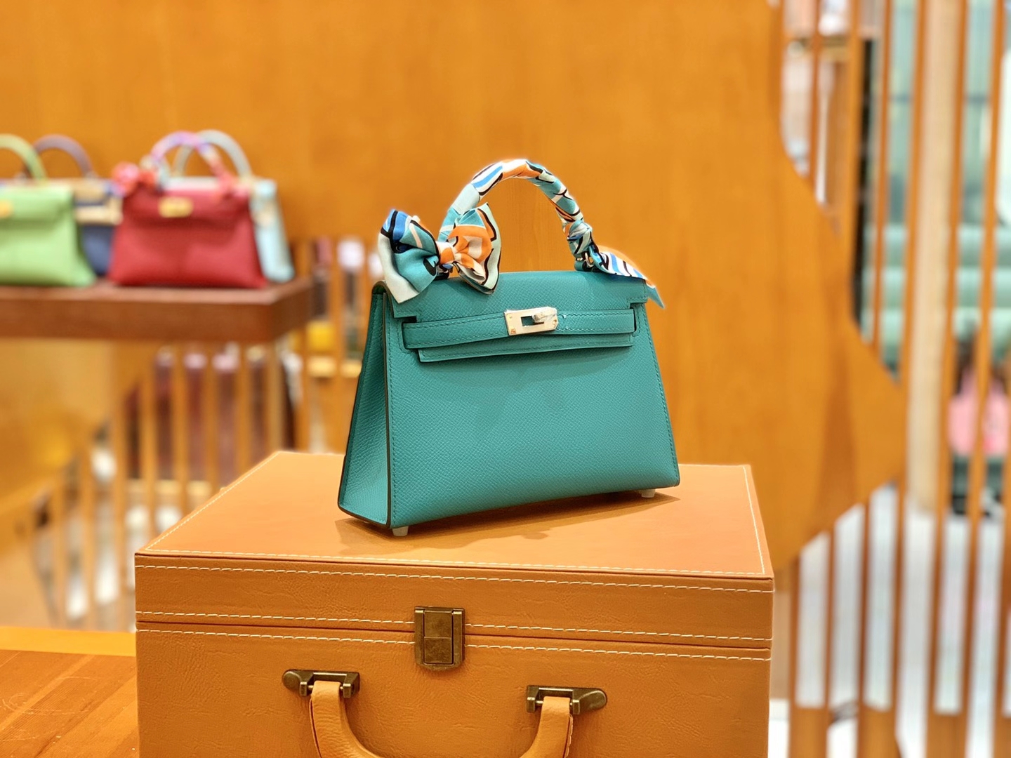 Hermès（爱马仕）MiniKelly 迷你凯莉 Epsom 掌纹皮 维罗纳绿 银扣 二代 19cm 原版蜜蜡线 顶级手缝