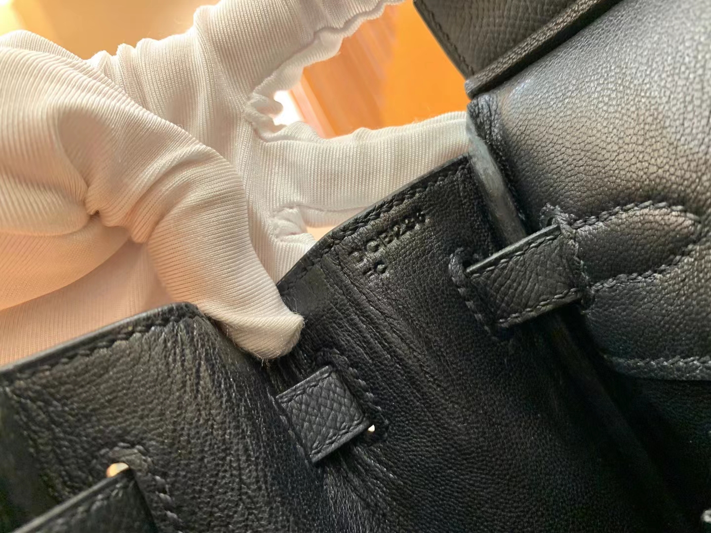 Hermès（爱马仕）Birkin 铂金包 经典黑 Epsom掌纹皮 银扣 25cm 原版蜜蜡线 顶级手缝