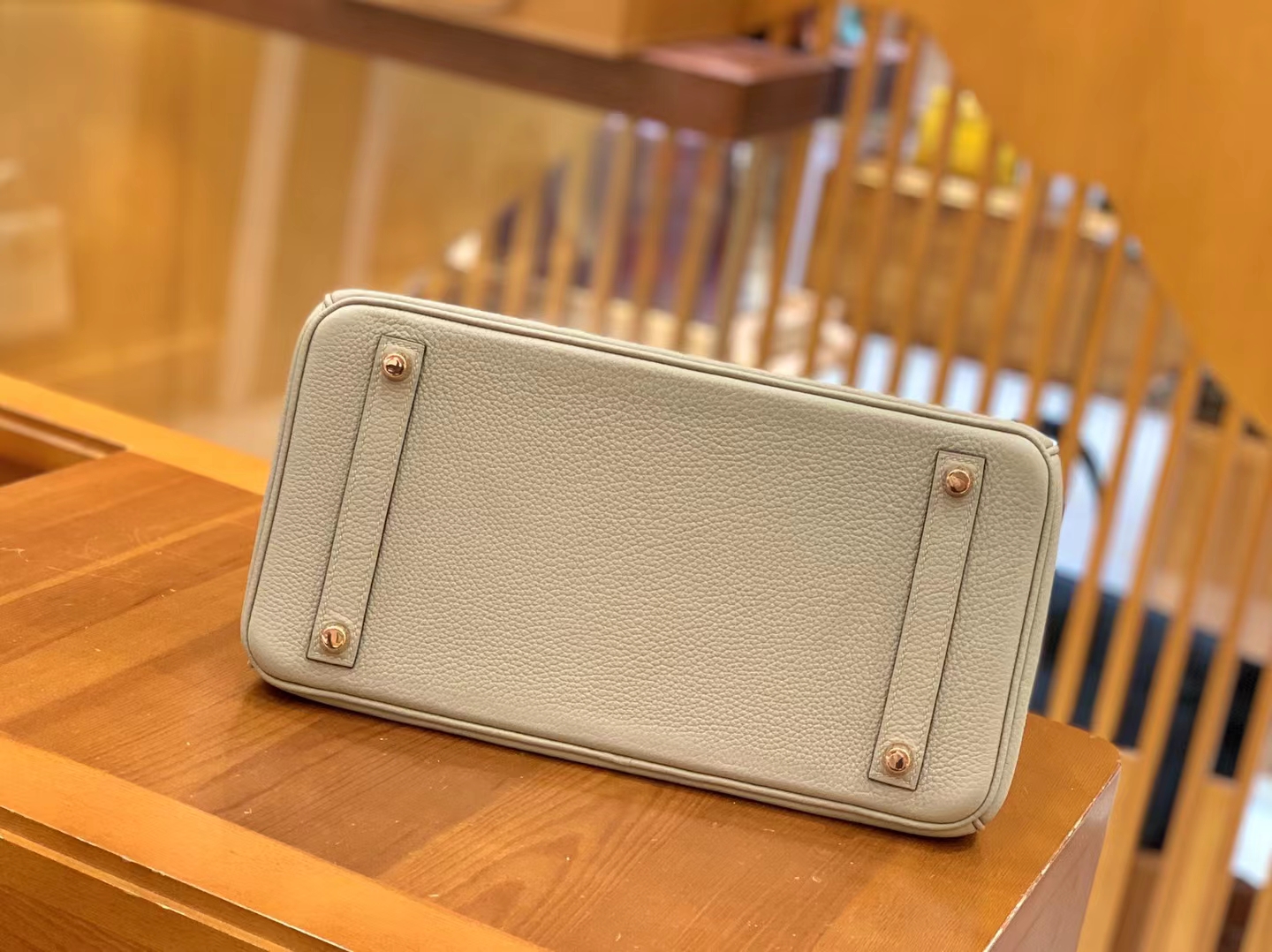 Hermès（爱马仕）Birkin 铂金包 斑鸠灰 Togo小牛皮 玫瑰金扣 30cm 原版蜜蜡线 顶级手缝