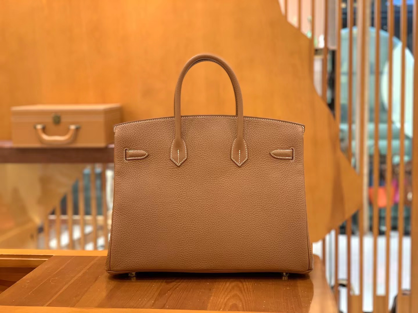 Hermès（爱马仕）Birkin 铂金包 金棕 TC大牛皮 金扣 35cm 原版蜜蜡线 顶级手缝