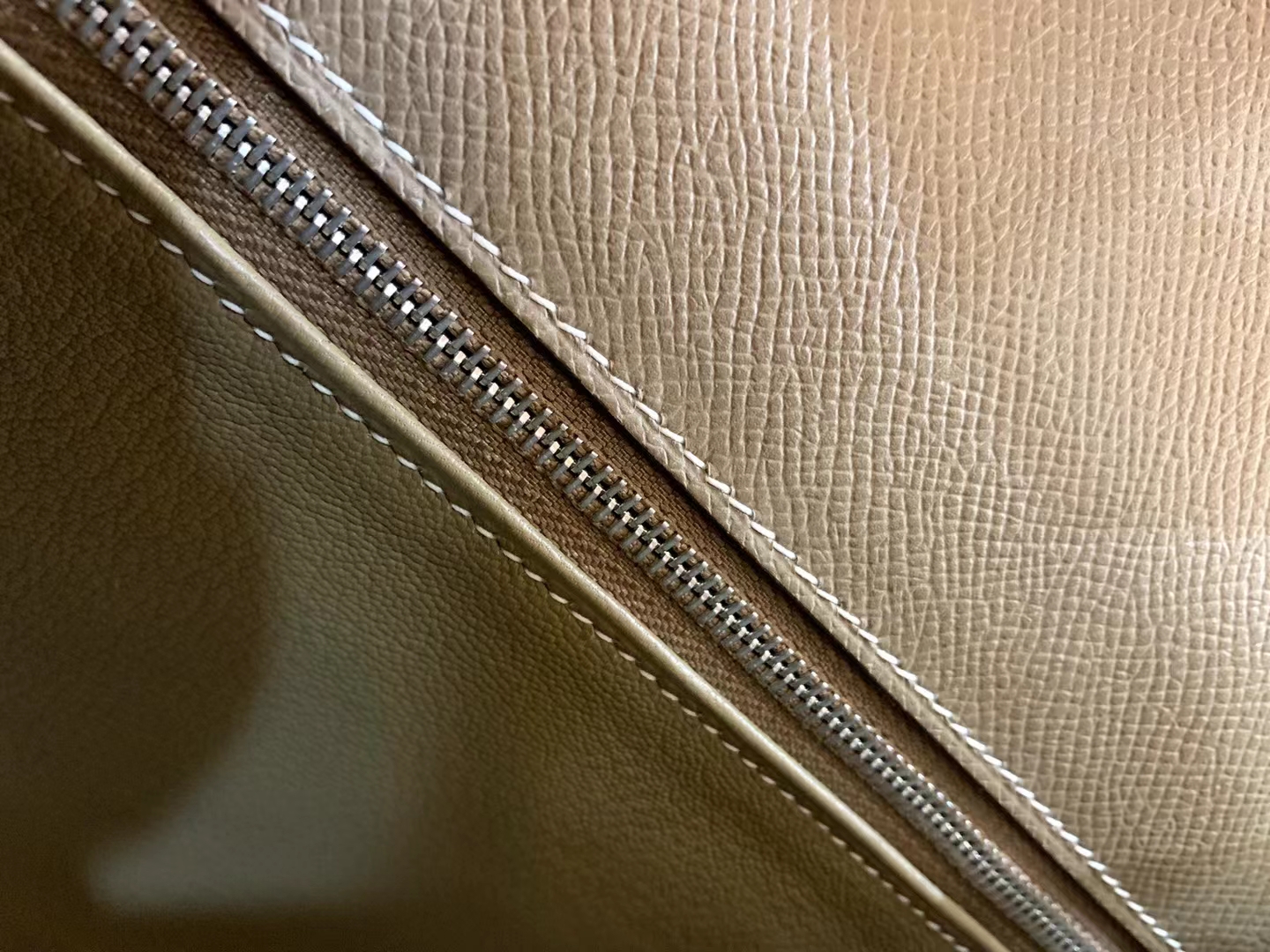 Hermès（爱马仕）Kelly 凯莉包 大象灰 Epsom掌纹皮 银扣 28cm 原版蜜蜡线 顶级手缝