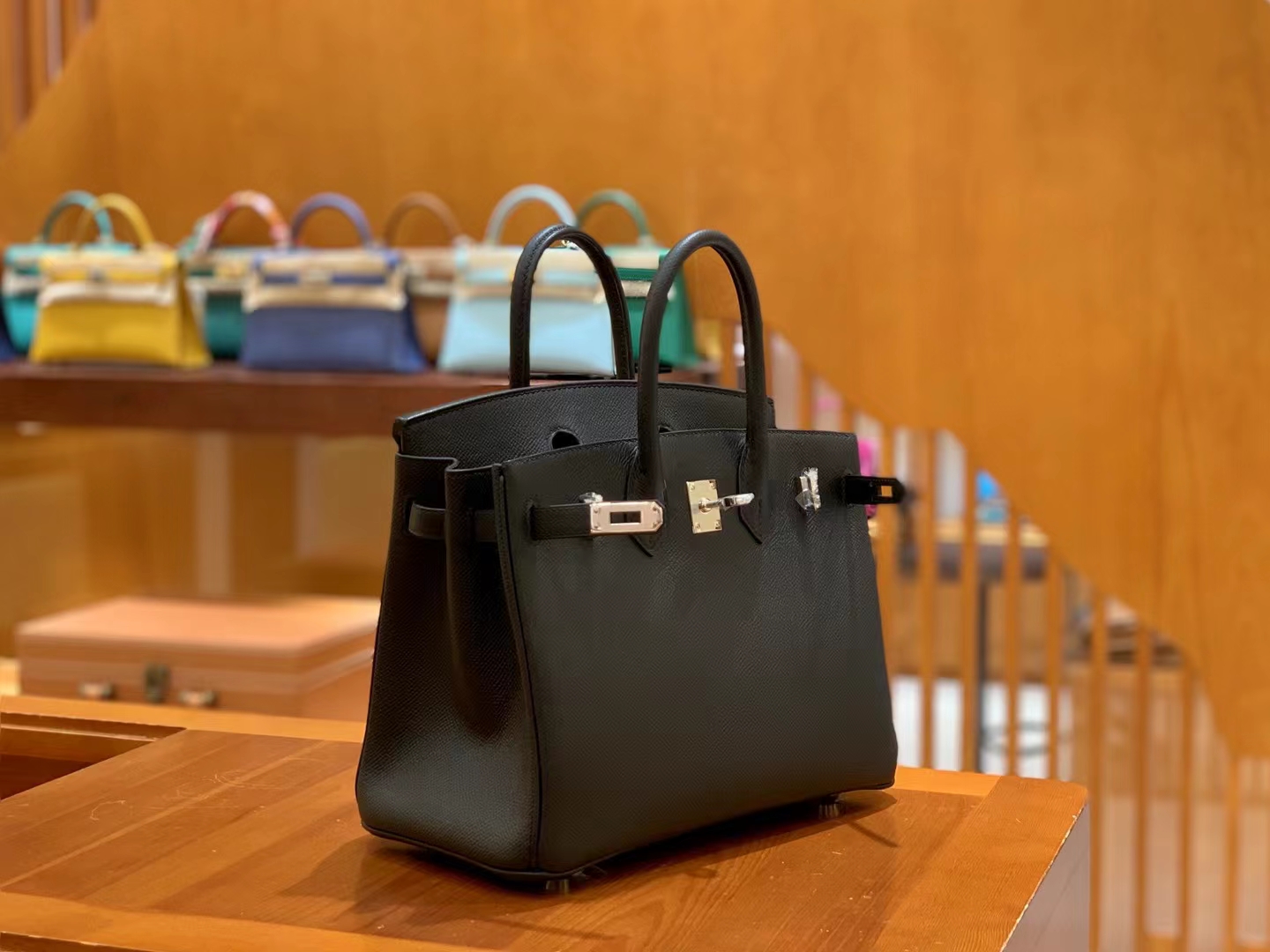 Hermès（爱马仕）Birkin 铂金包 经典黑 Epsom掌纹皮 银扣 25cm 原版蜜蜡线 顶级手缝