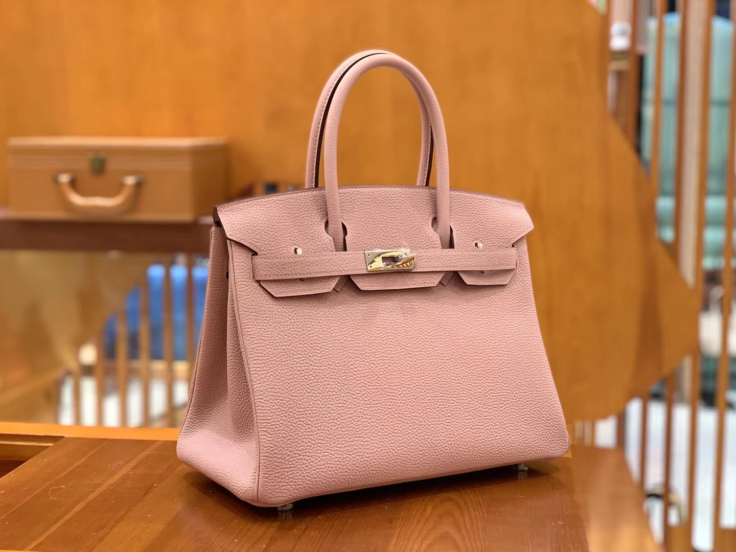 Hermès（爱马仕）Birkin 铂金包 4W香芋紫 Togo小牛皮 银扣 30cm 原版蜜蜡线 顶级手缝