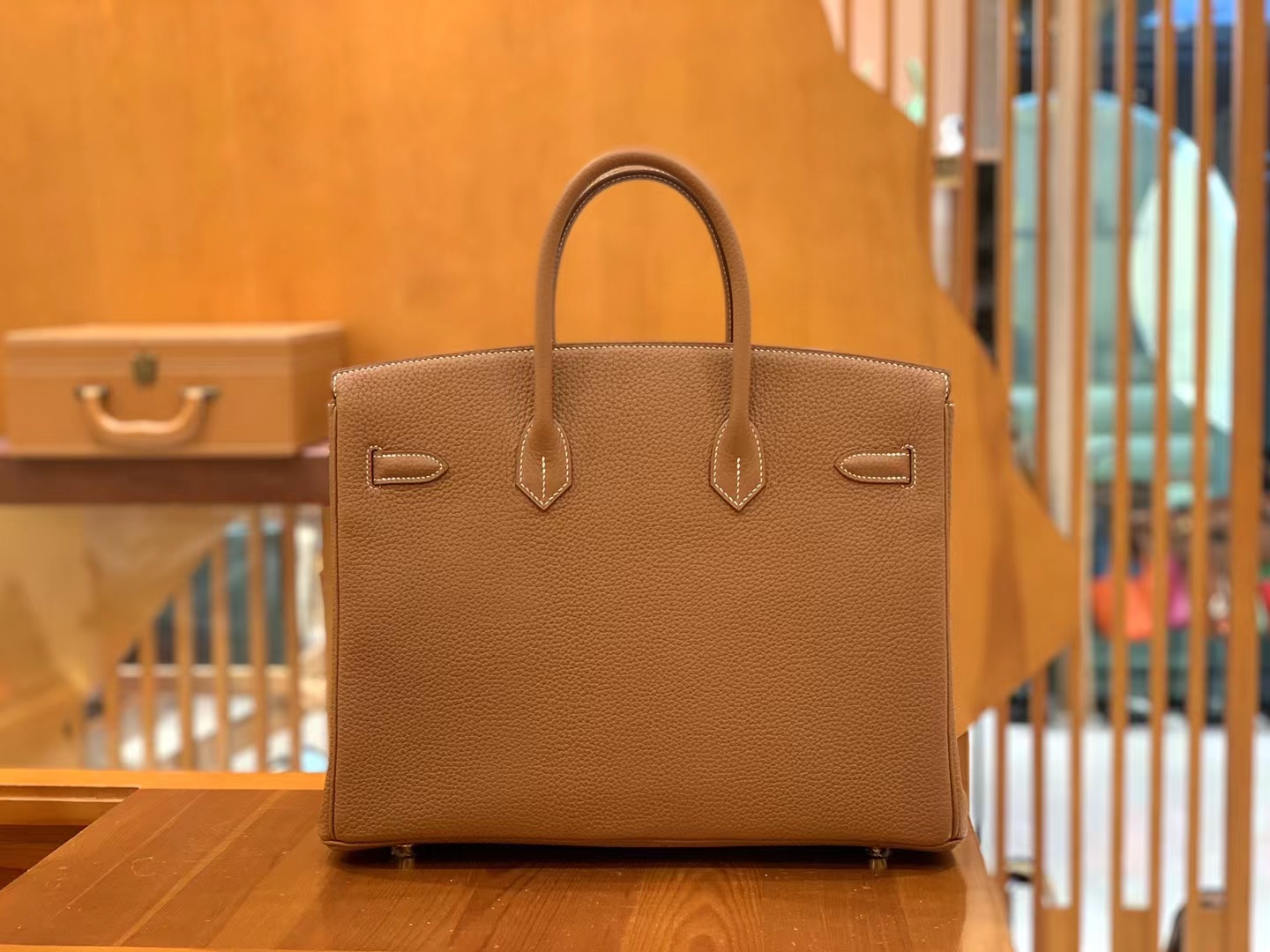 Hermès（爱马仕）Birkin 铂金包 金棕 TC大牛皮 金扣 35cm 原版蜜蜡线 顶级手缝
