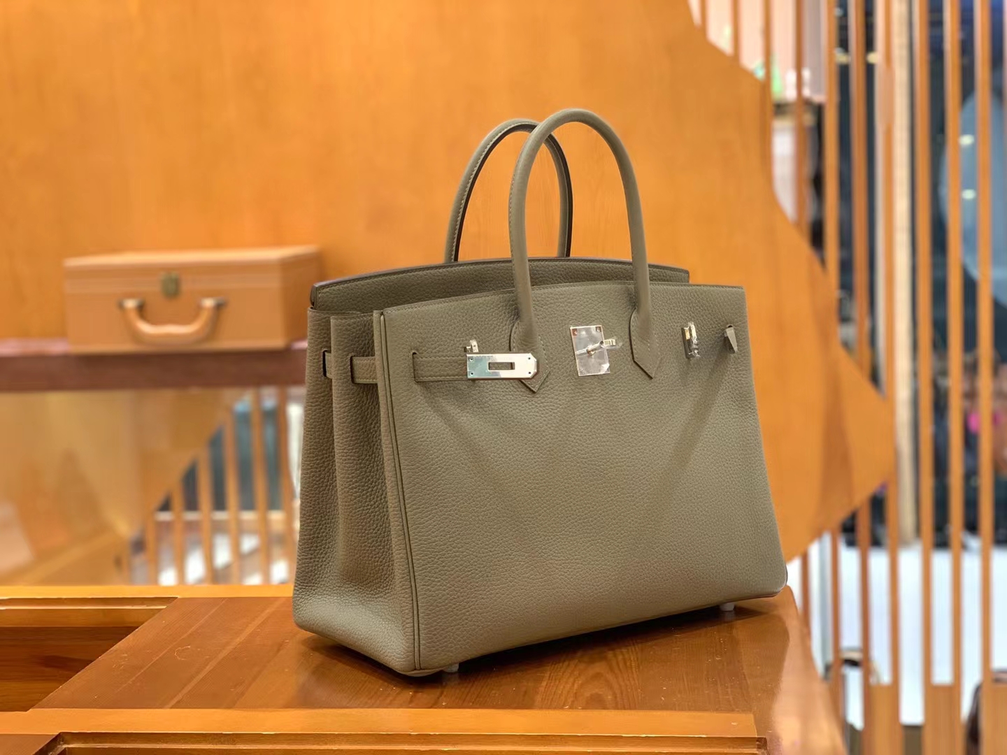 Hermès（爱马仕）Birkin 铂金包 大象灰 TC大牛皮 银扣 35cm 原版蜜蜡线 顶级手缝