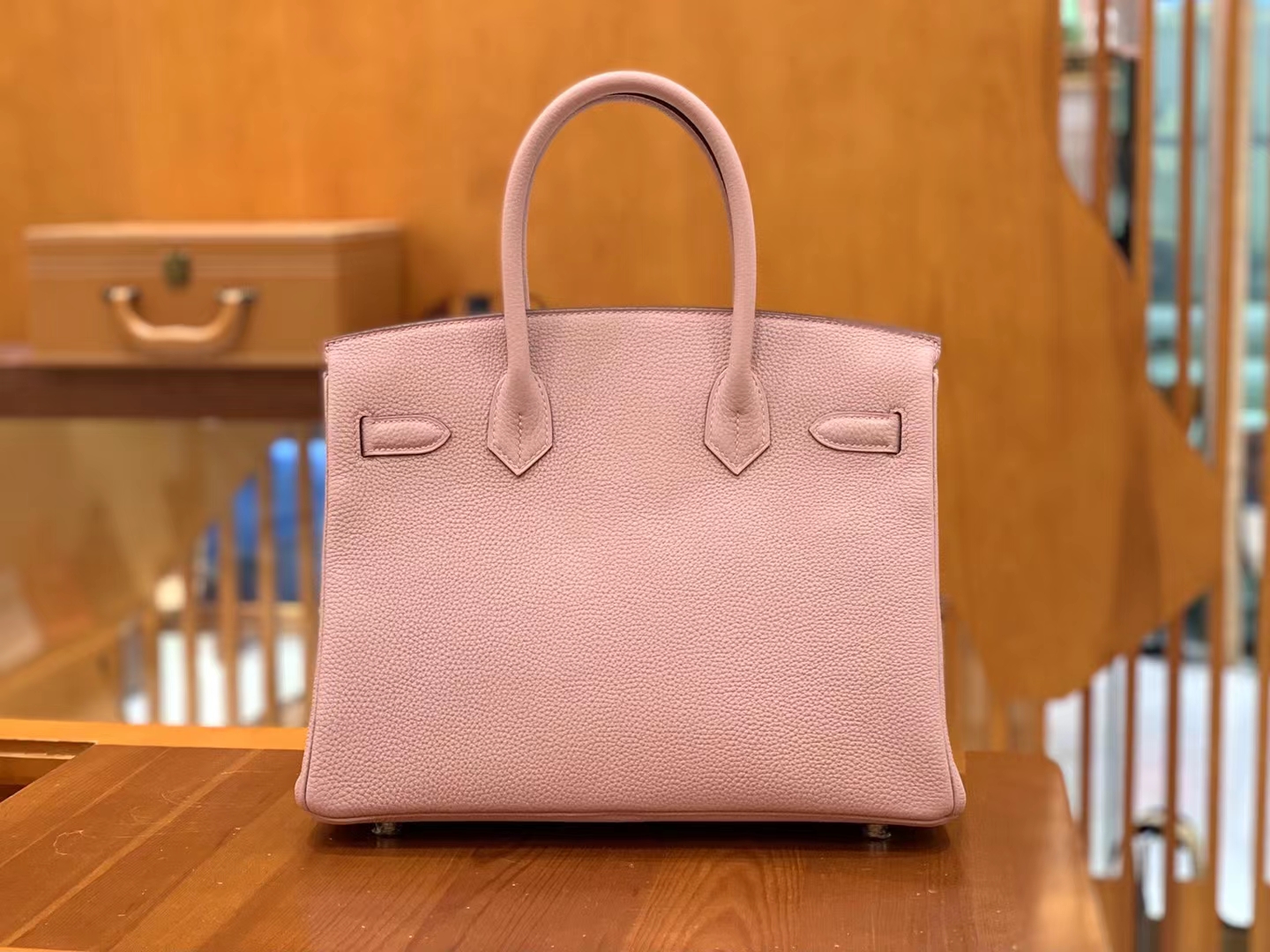 Hermès（爱马仕）Birkin 铂金包 4W香芋紫 Togo小牛皮 银扣 30cm 原版蜜蜡线 顶级手缝