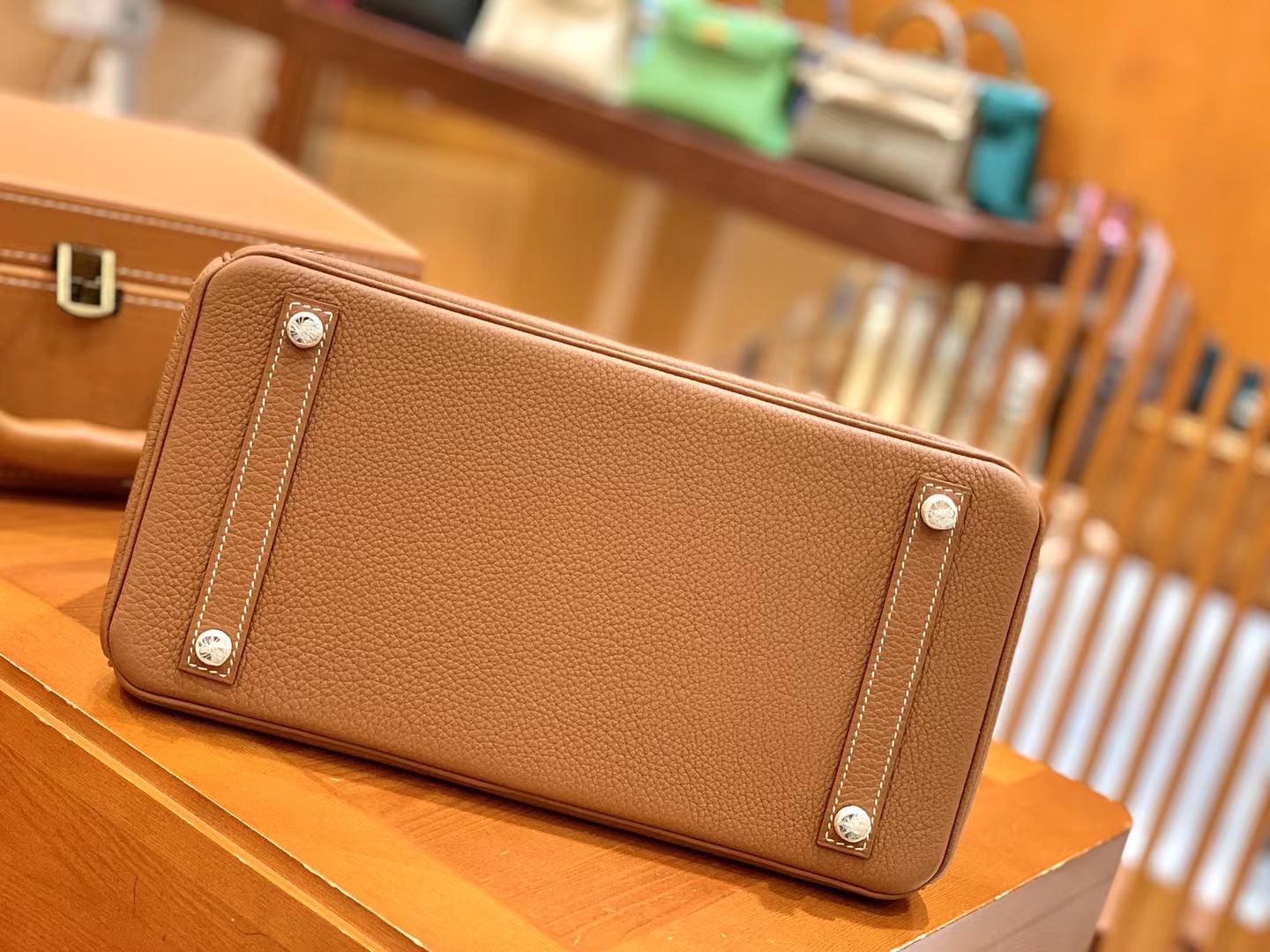 Hermès（爱马仕）Birkin 铂金包 金棕色 Togo小牛皮 银扣 30cm 原版蜜蜡线 顶级手缝