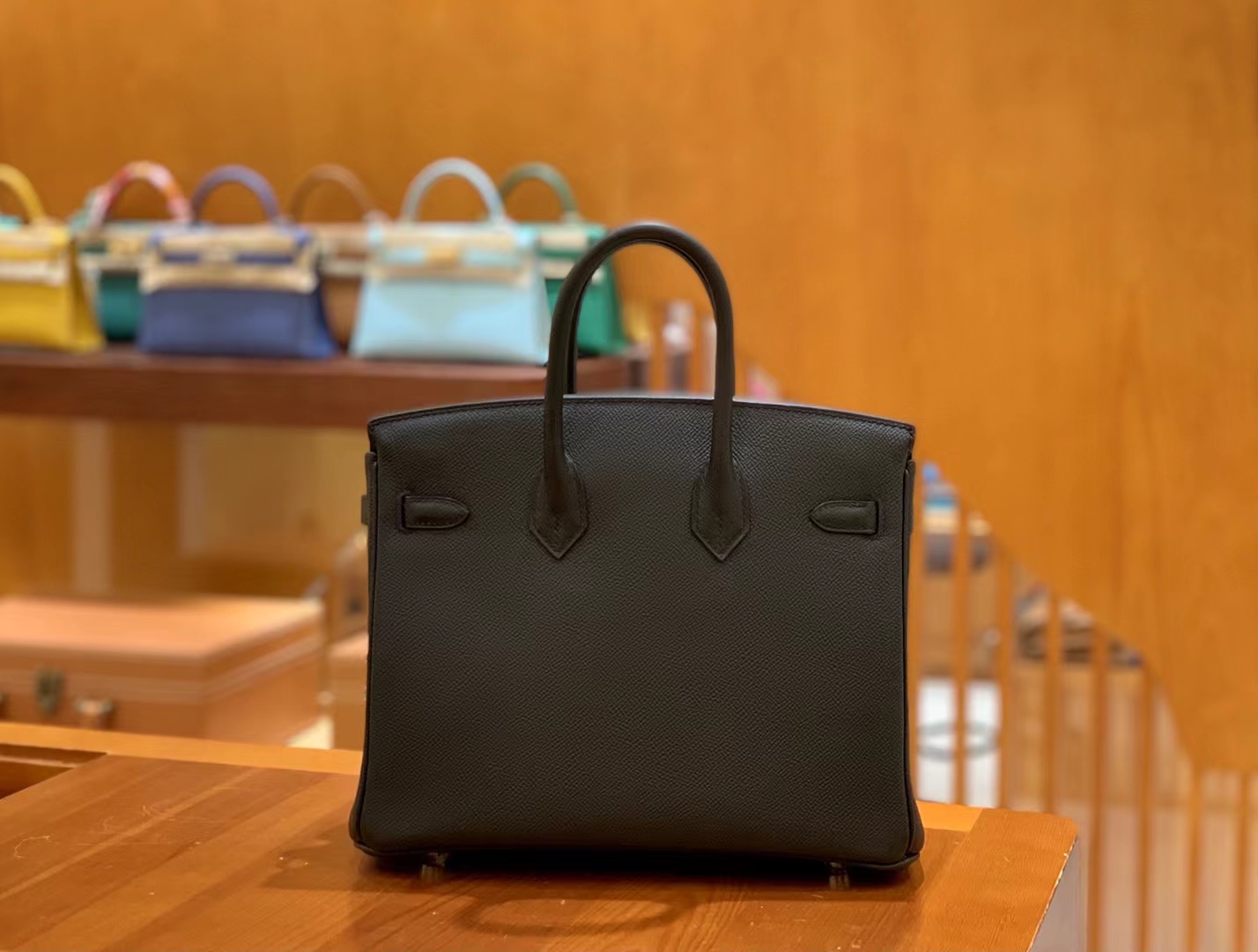 Hermès（爱马仕）Birkin 铂金包 经典黑 Epsom掌纹皮 银扣 25cm 原版蜜蜡线 顶级手缝