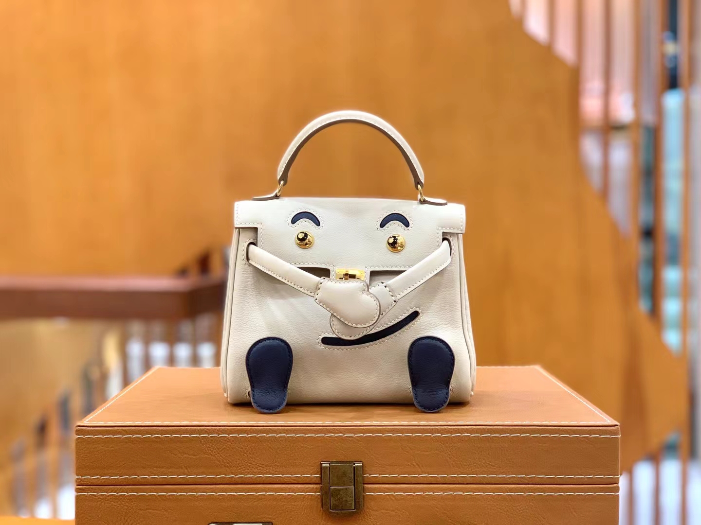 Hermès（爱马仕）Kelly doll 娃娃包 奶昔白 进口swift皮 蜡线手缝