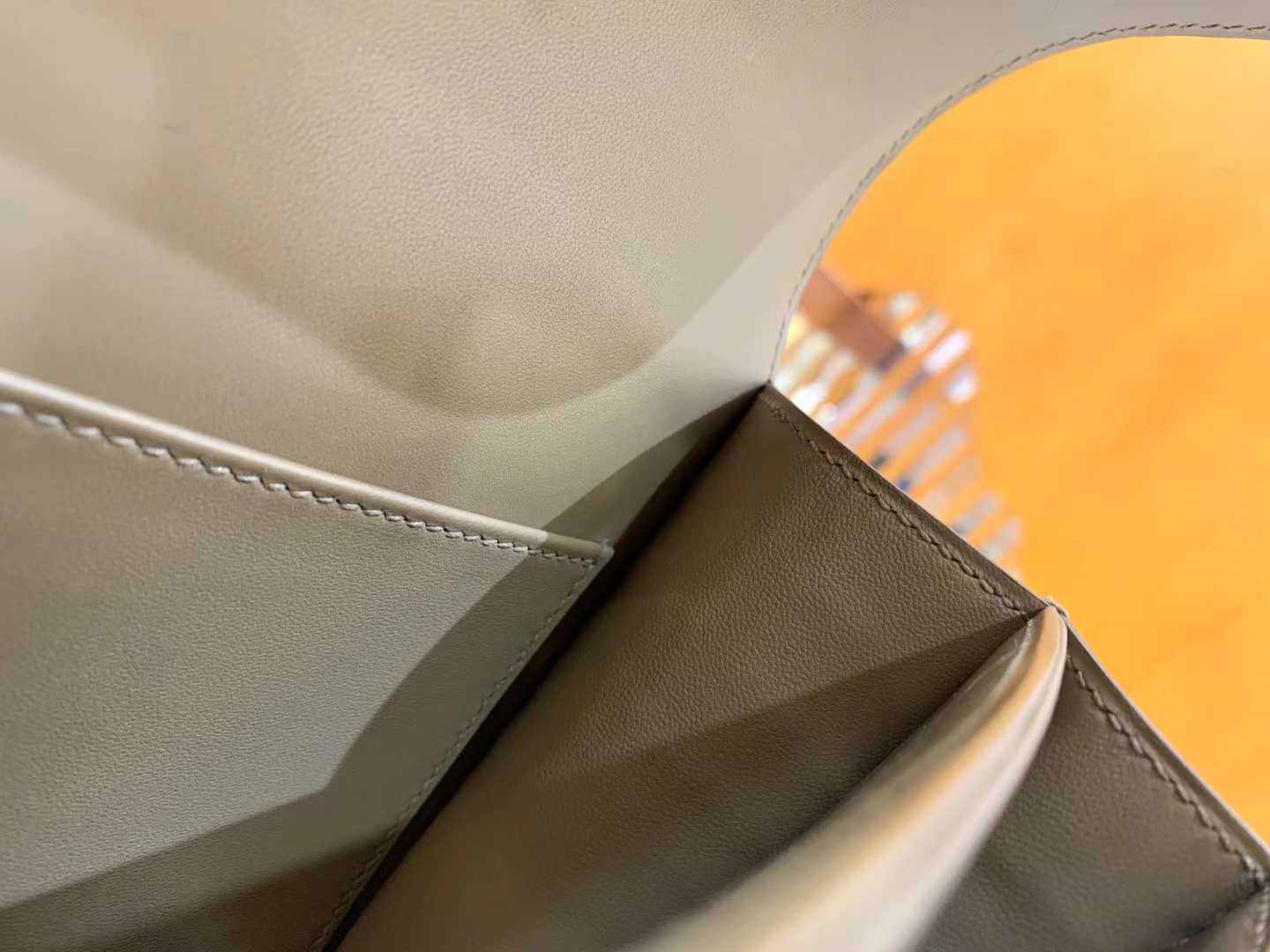 Hermès（爱马仕）Constance 康康 大象灰 一级美洲鳄鱼皮 金扣 19cm 原版蜜蜡线 顶级手缝