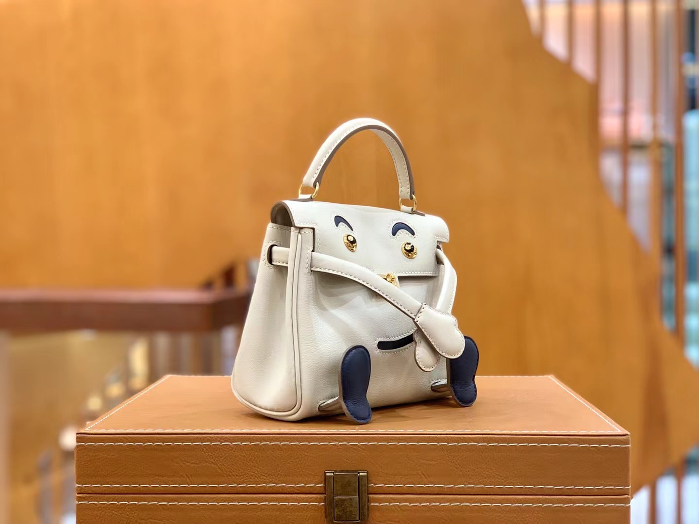 Hermès（爱马仕）Kelly doll 娃娃包 奶昔白 进口swift皮 蜡线手缝